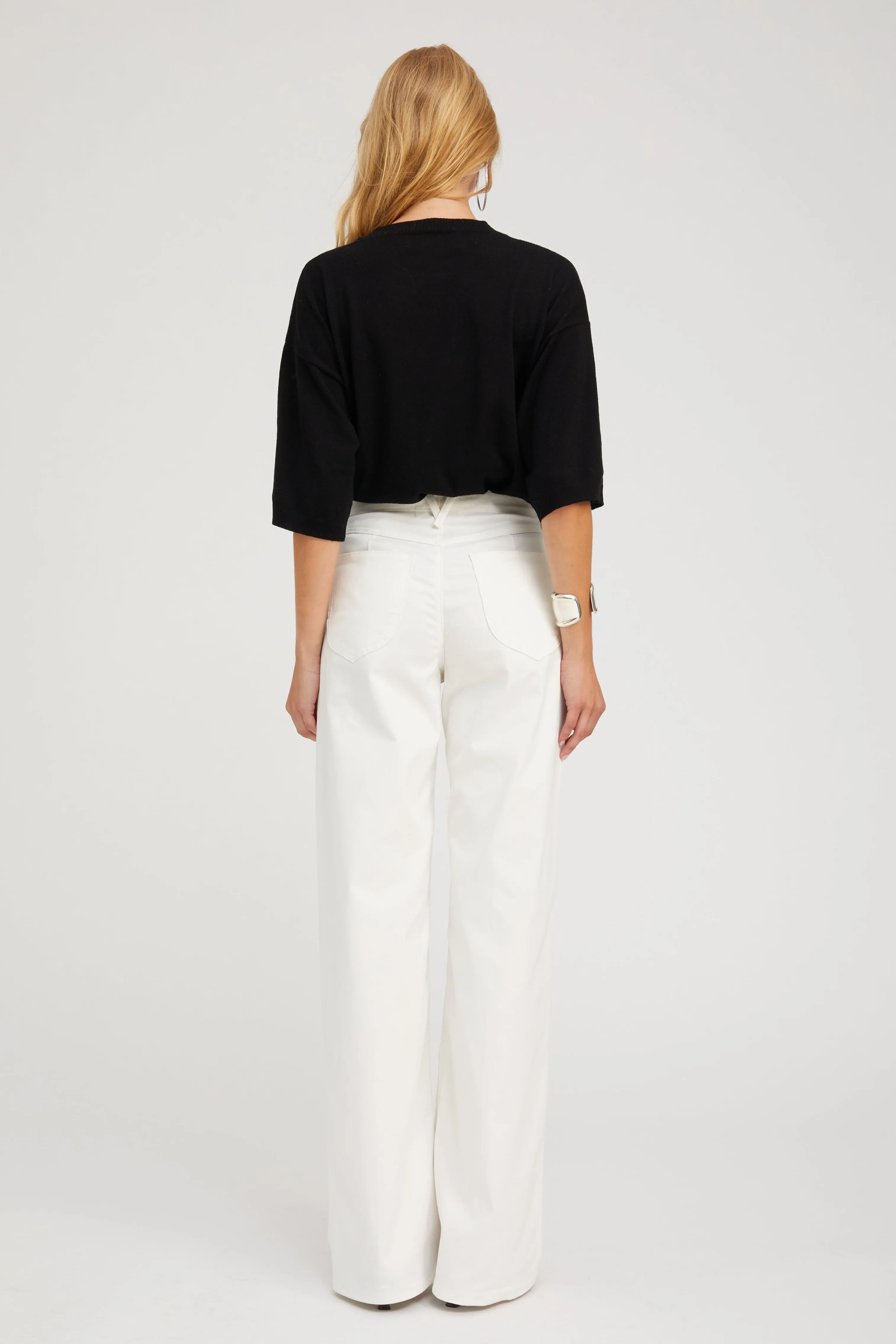 5 Pocket Mid-Rise Wide Leg sold by SPRWMN product image thumbnail 4