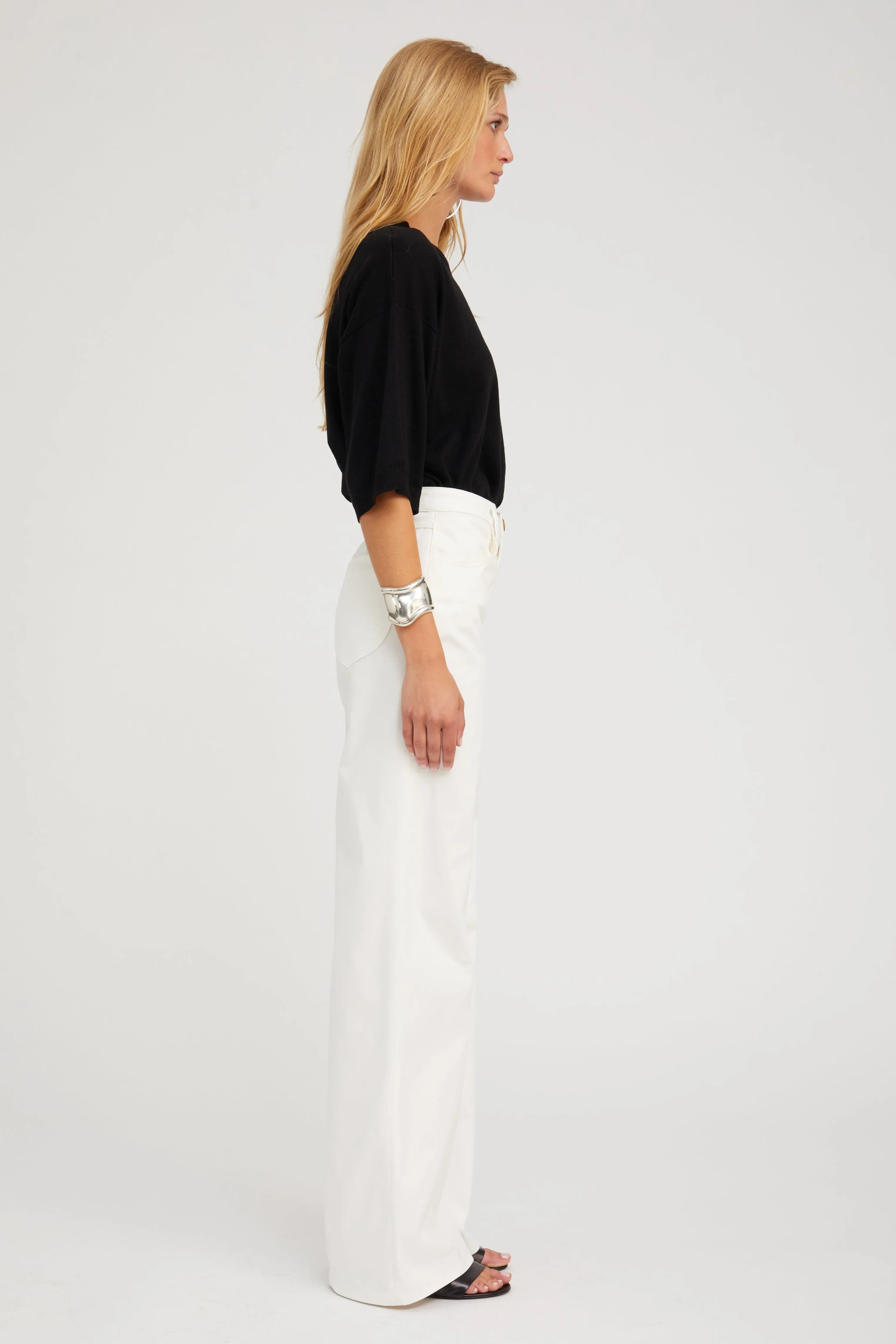 5 Pocket Mid-Rise Wide Leg sold by SPRWMN product image thumbnail 3
