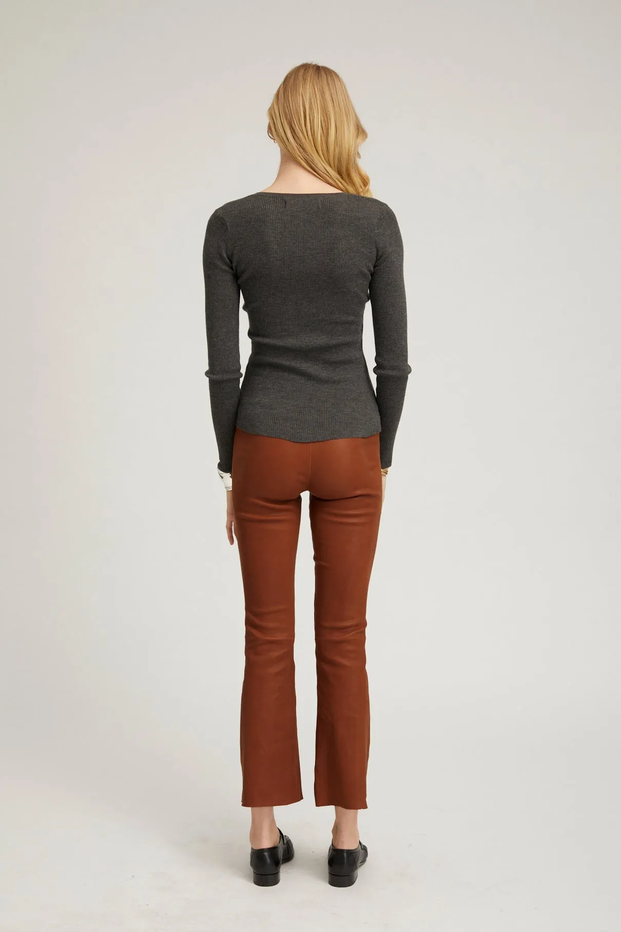 Acorn Leather Ankle Flare sold by SPRWMN product image thumbnail 3