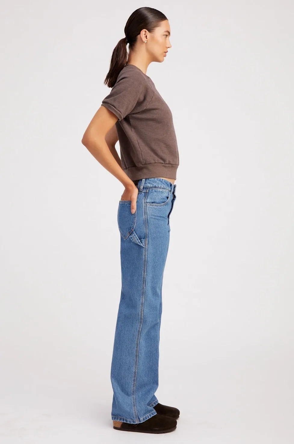 Heather Brown Raglan Sweatshirt sold by SPRWMN product image thumbnail 4