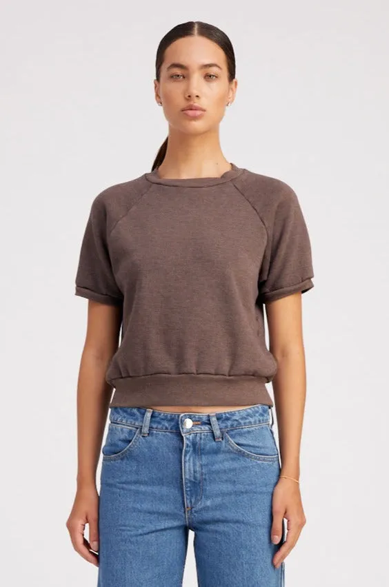 Heather Brown Raglan Sweatshirt sold by SPRWMN