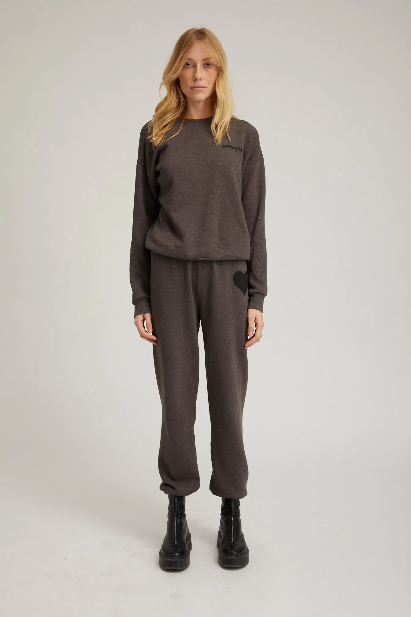 Charcoal Logo Sweatshirt sold by SPRWMN product image thumbnail 3