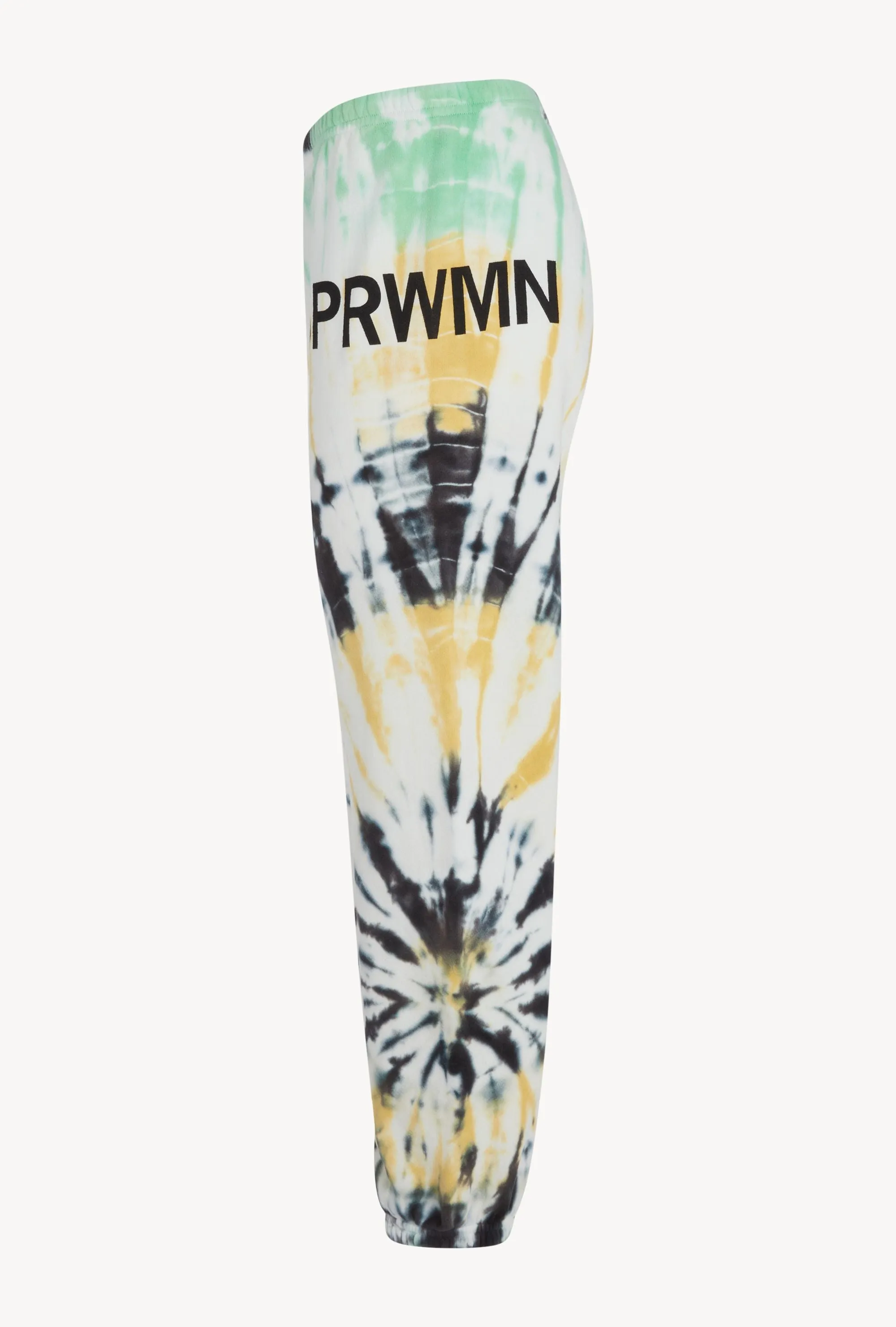 Faded Green Tie Dye Cotton Big Logo Sweatpants sold by SPRWMN product image thumbnail 5