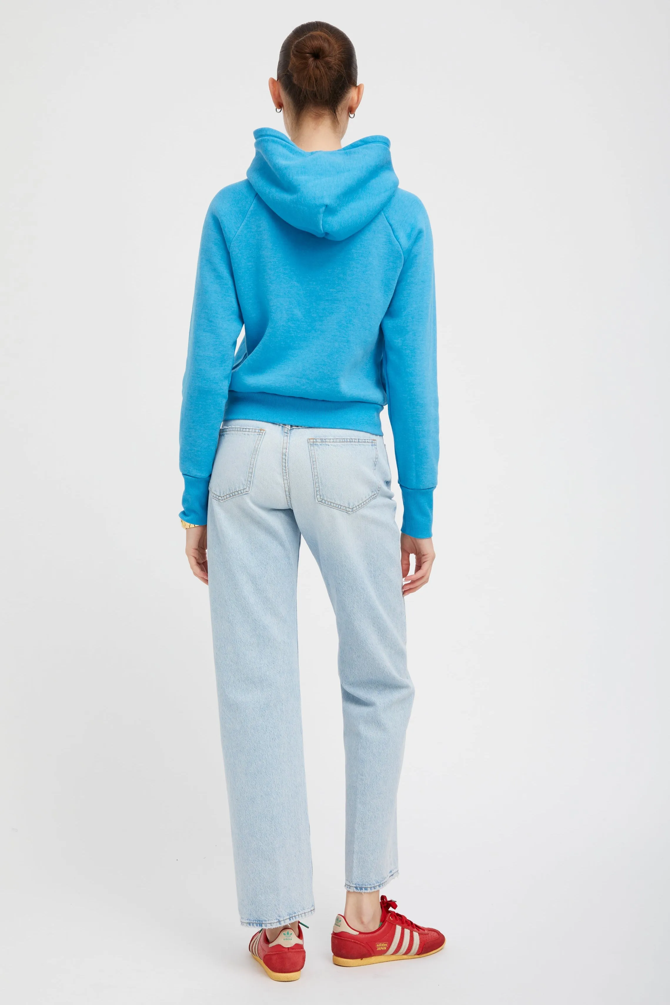 Turquoise Shrunken Hoodie PR sold by SPRWMN product image thumbnail 4