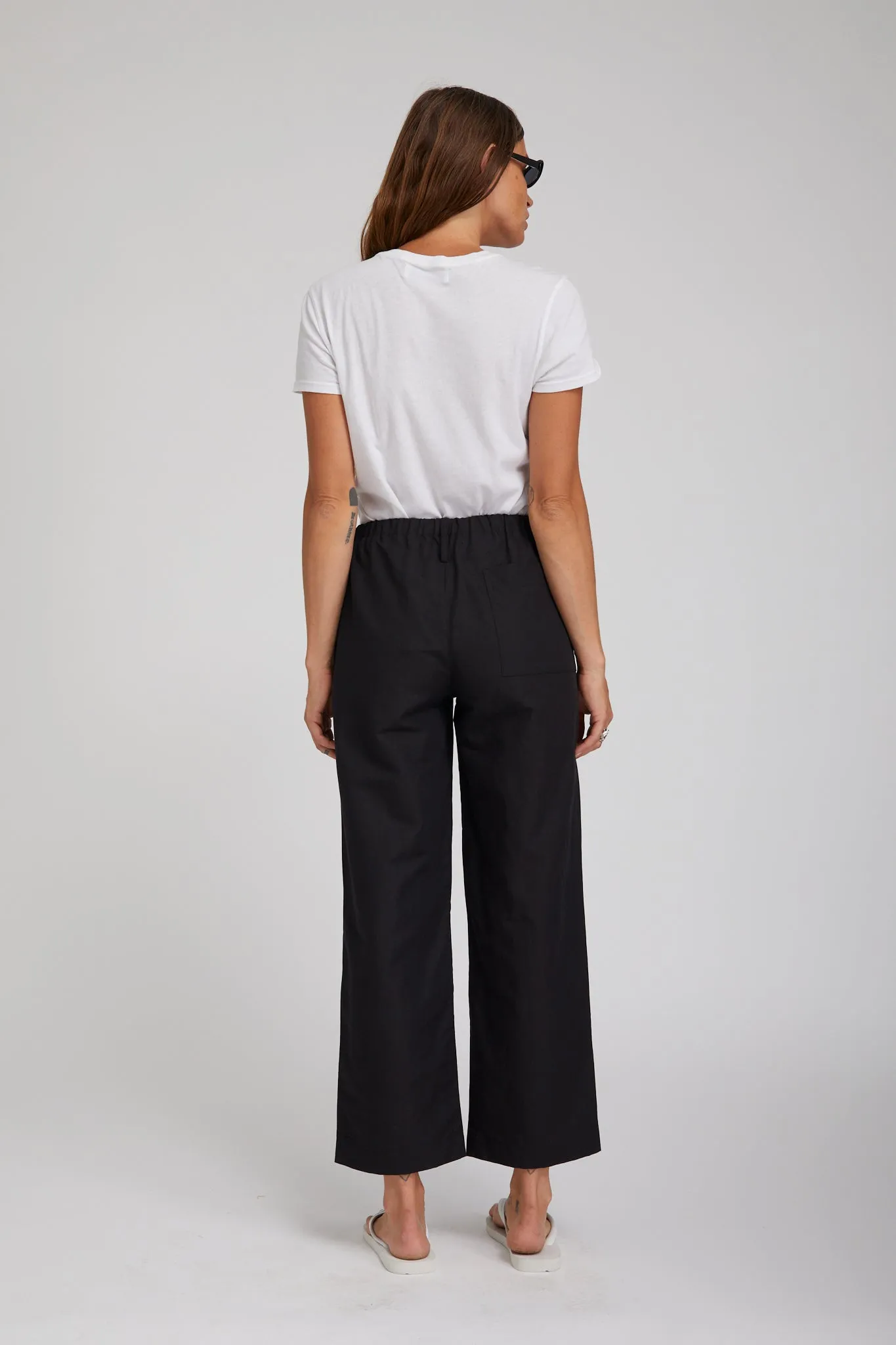 Black Linen Amalfi Pants sold by SPRWMN product image thumbnail 3