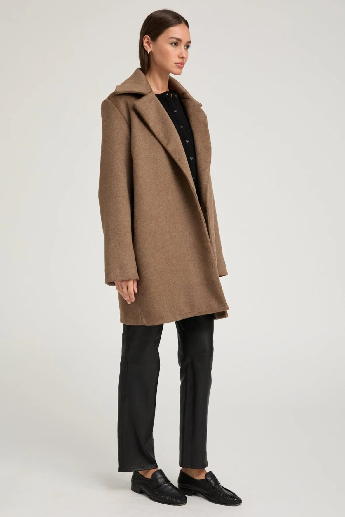 Truffle Cashmere Short Classic Coat sold by SPRWMN product image thumbnail 2
