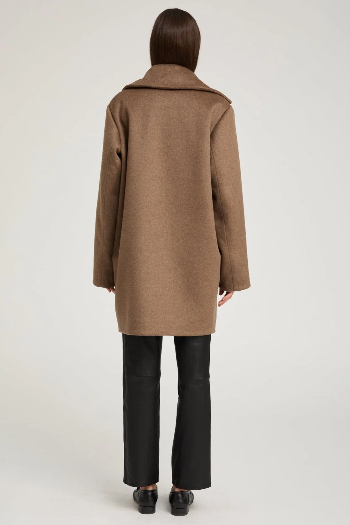 Truffle Cashmere Short Classic Coat sold by SPRWMN product image thumbnail 3