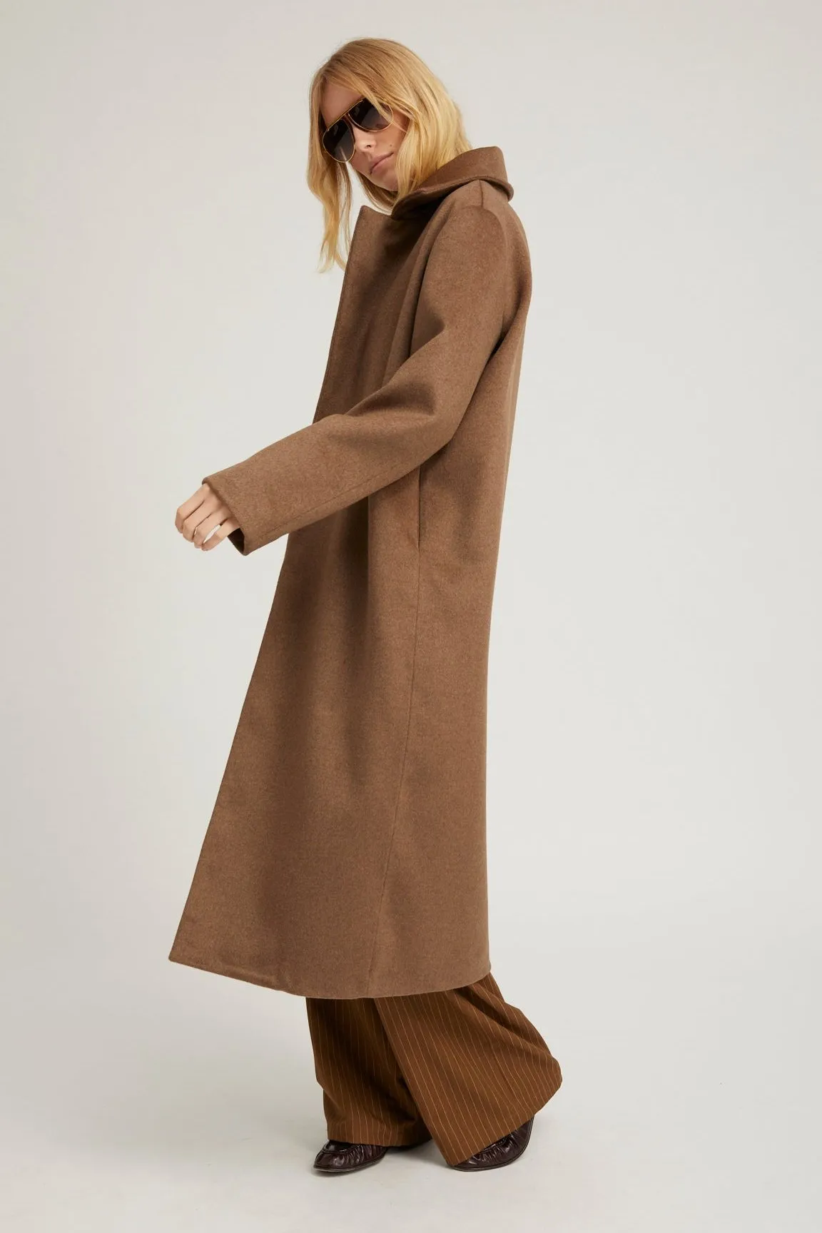 Truffle Wool Cashmere Classic Coat sold by SPRWMN product image thumbnail 3