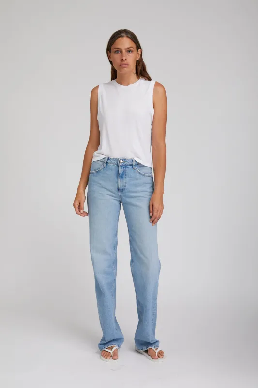 Victoria Loose Straight Denim sold by SPRWMN