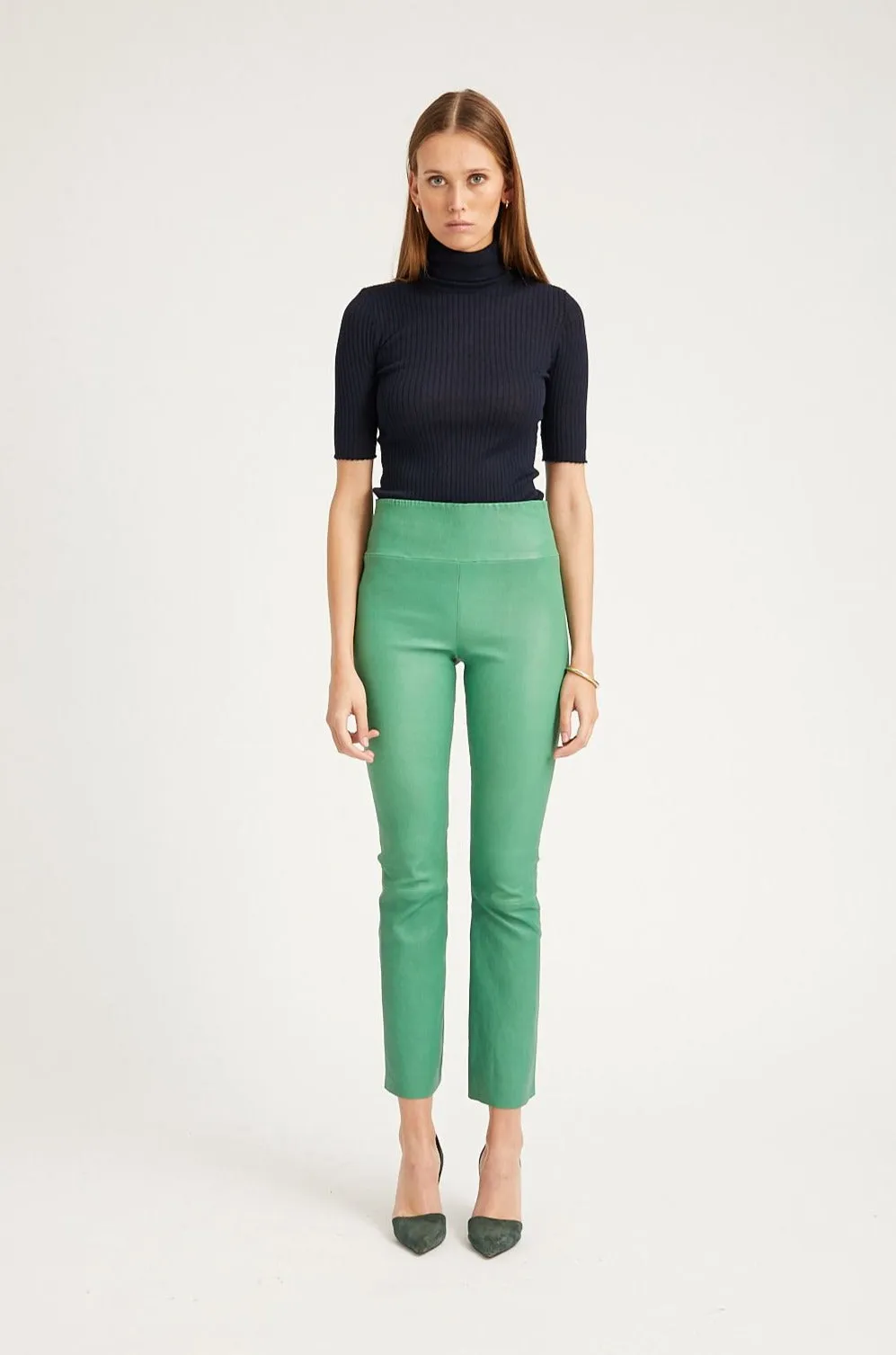 Evergreen Leather Ankle Flare sold by SPRWMN product image thumbnail 4