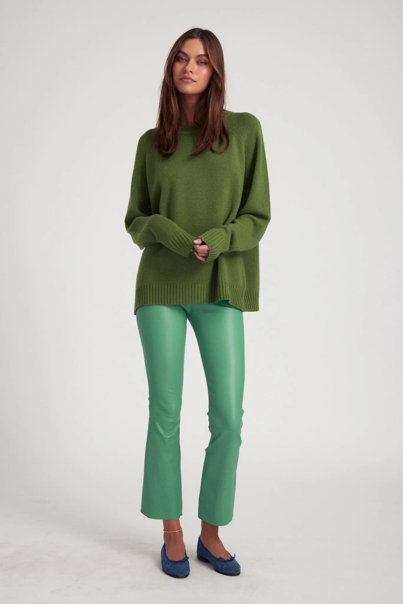 Evergreen Leather Ankle Flare sold by SPRWMN product image thumbnail 2