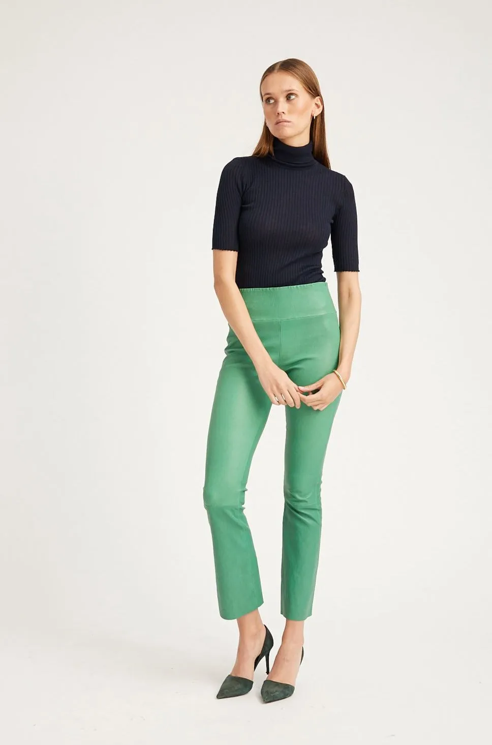 Evergreen Leather Ankle Flare sold by SPRWMN product image thumbnail 5