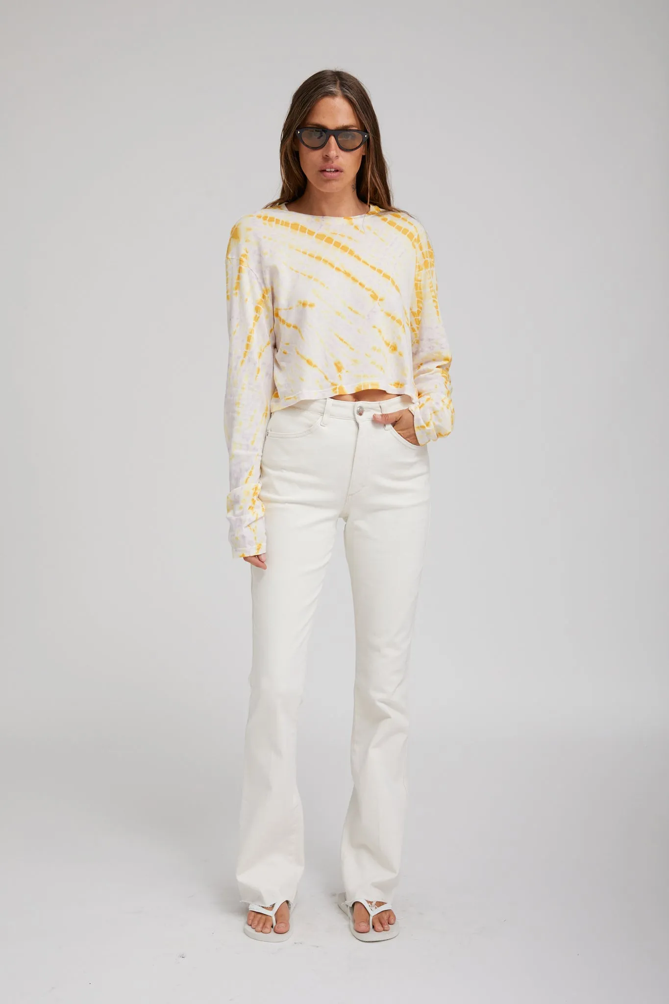 Long Sleeve Tee Marigold Marble sold by SPRWMN product image thumbnail 2