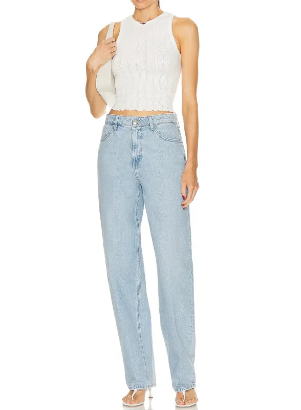 Bianca Wide Leg Tapered Denim sold by SPRWMN