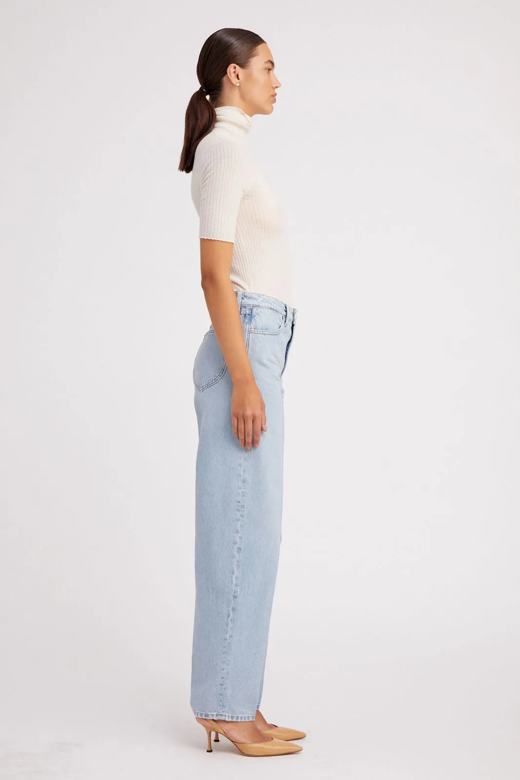 Wide Leg Tapered Denim sold by SPRWMN product image thumbnail 5