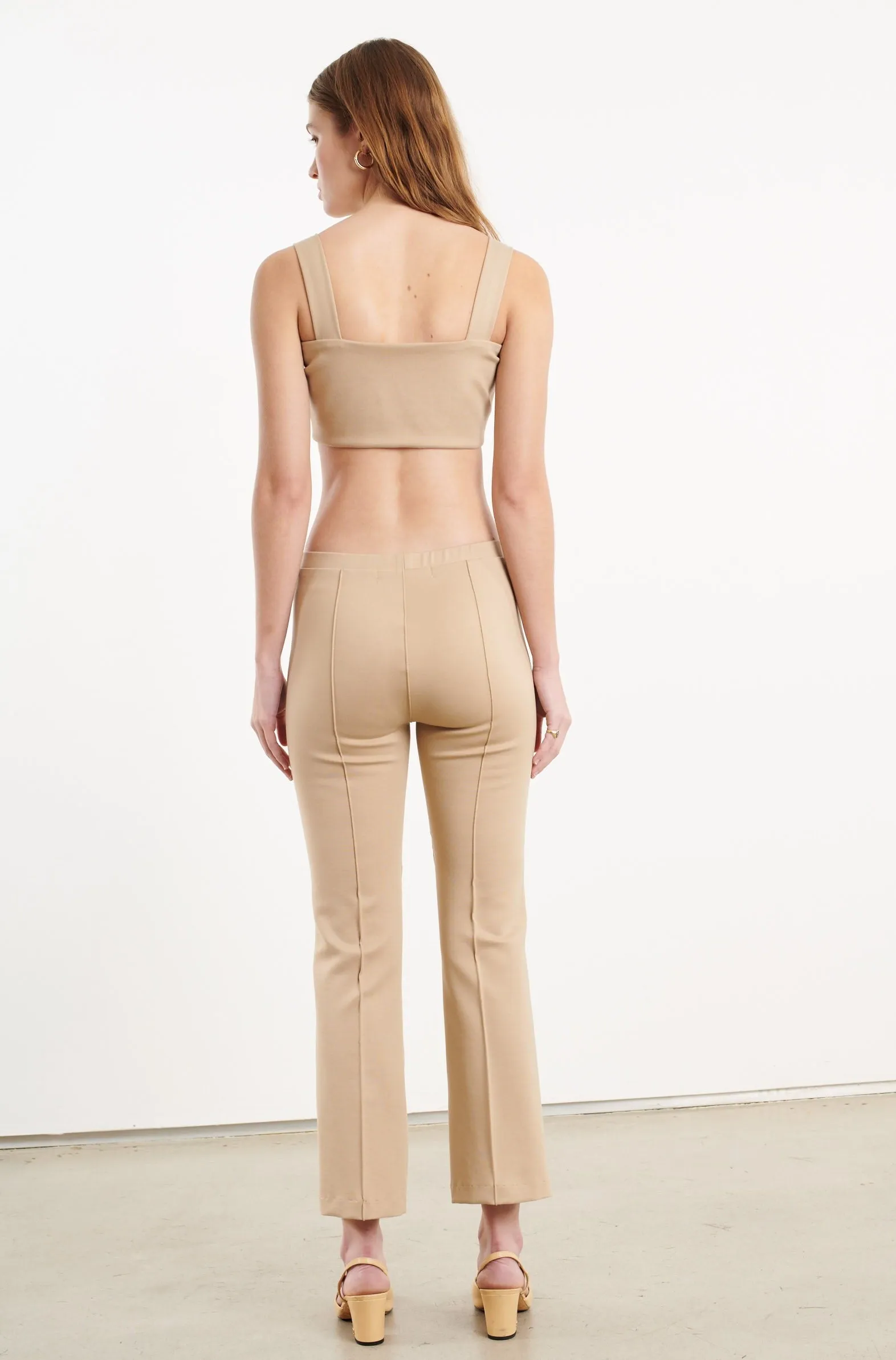Khaki Micro Tube Top With Straps sold by SPRWMN product image thumbnail 4