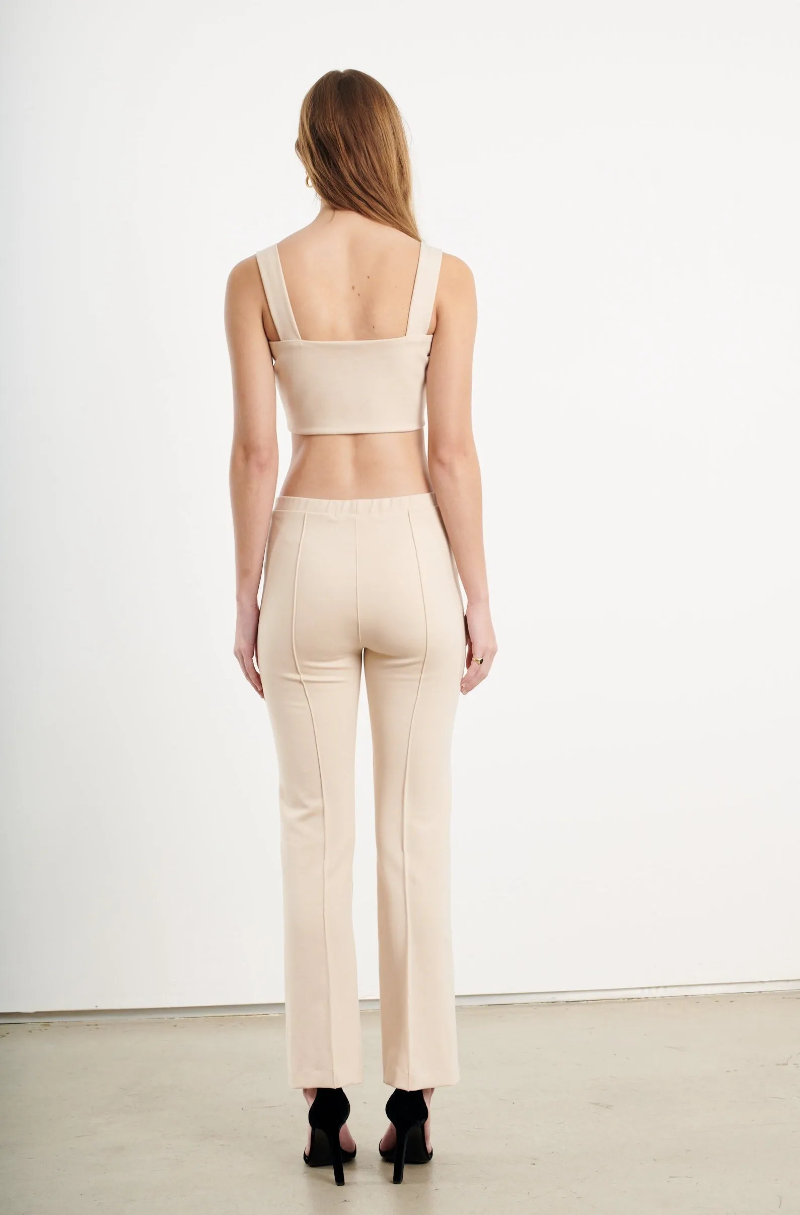 Cream Micro Tube Top With Straps sold by SPRWMN product image thumbnail 3