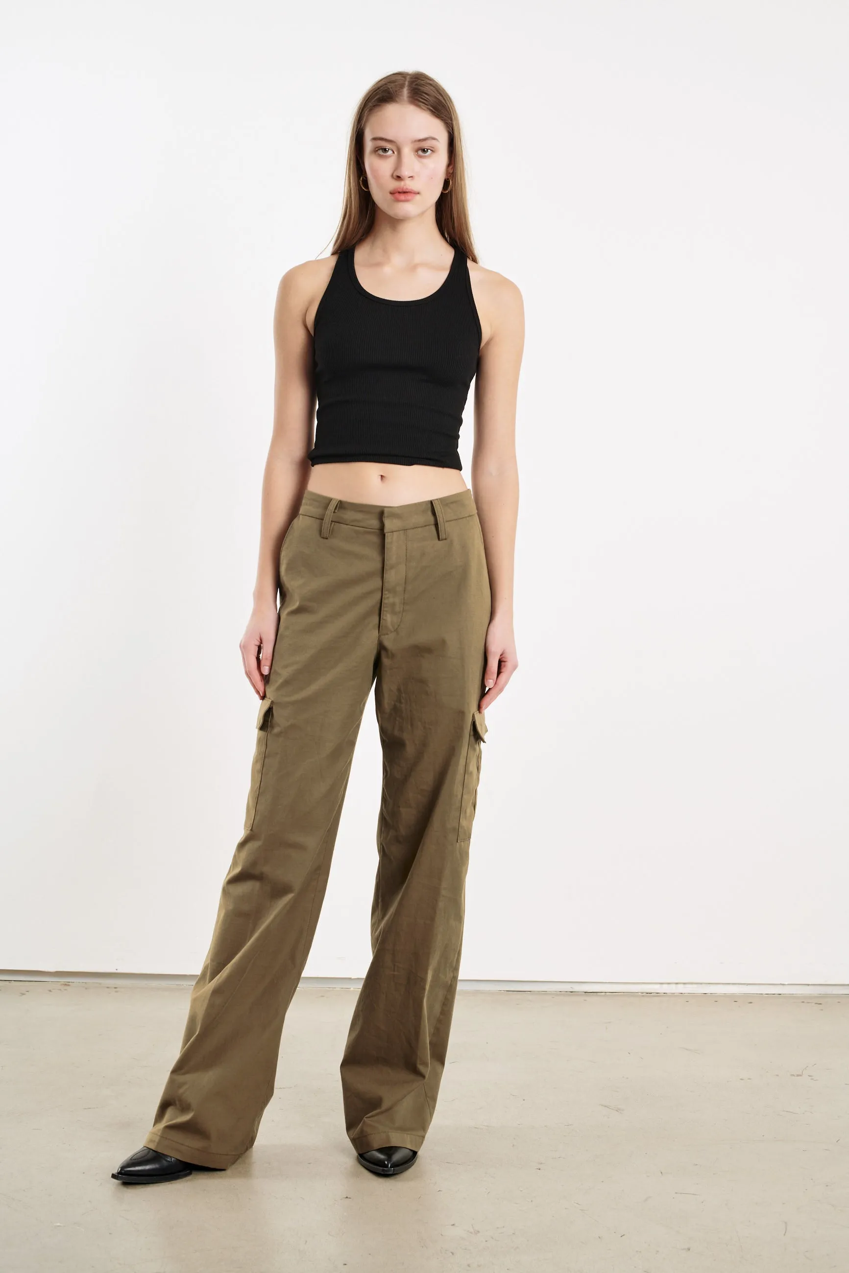 Moss Cotton Cargo Pants sold by SPRWMN product image thumbnail 2