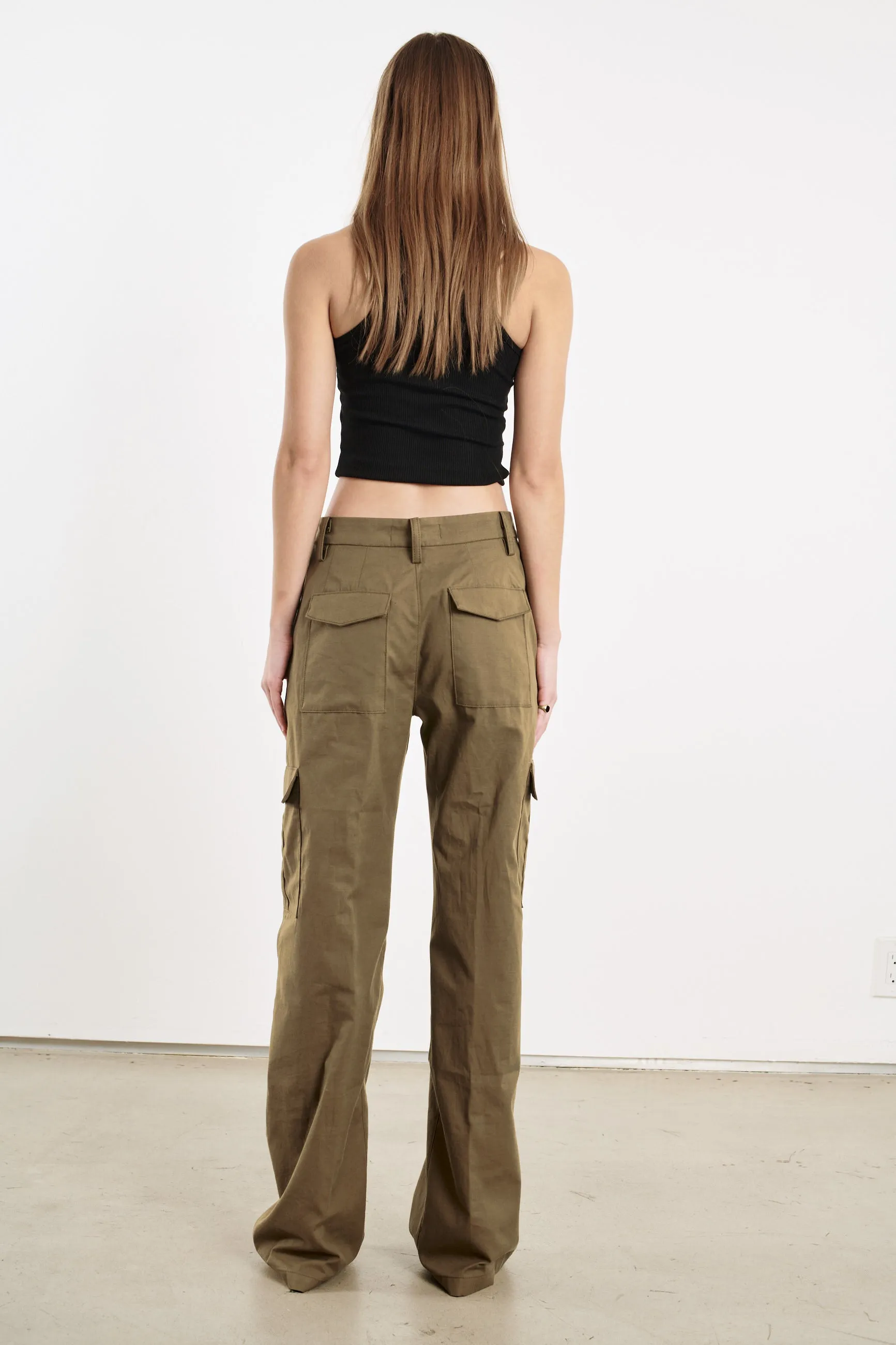 Moss Cotton Cargo Pants sold by SPRWMN product image thumbnail 3
