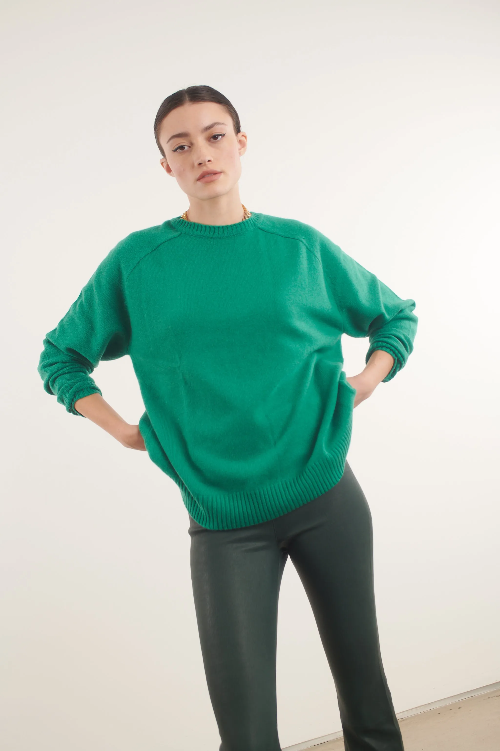 Jade Cashmere Boyfriend Sweater sold by SPRWMN product image thumbnail 2