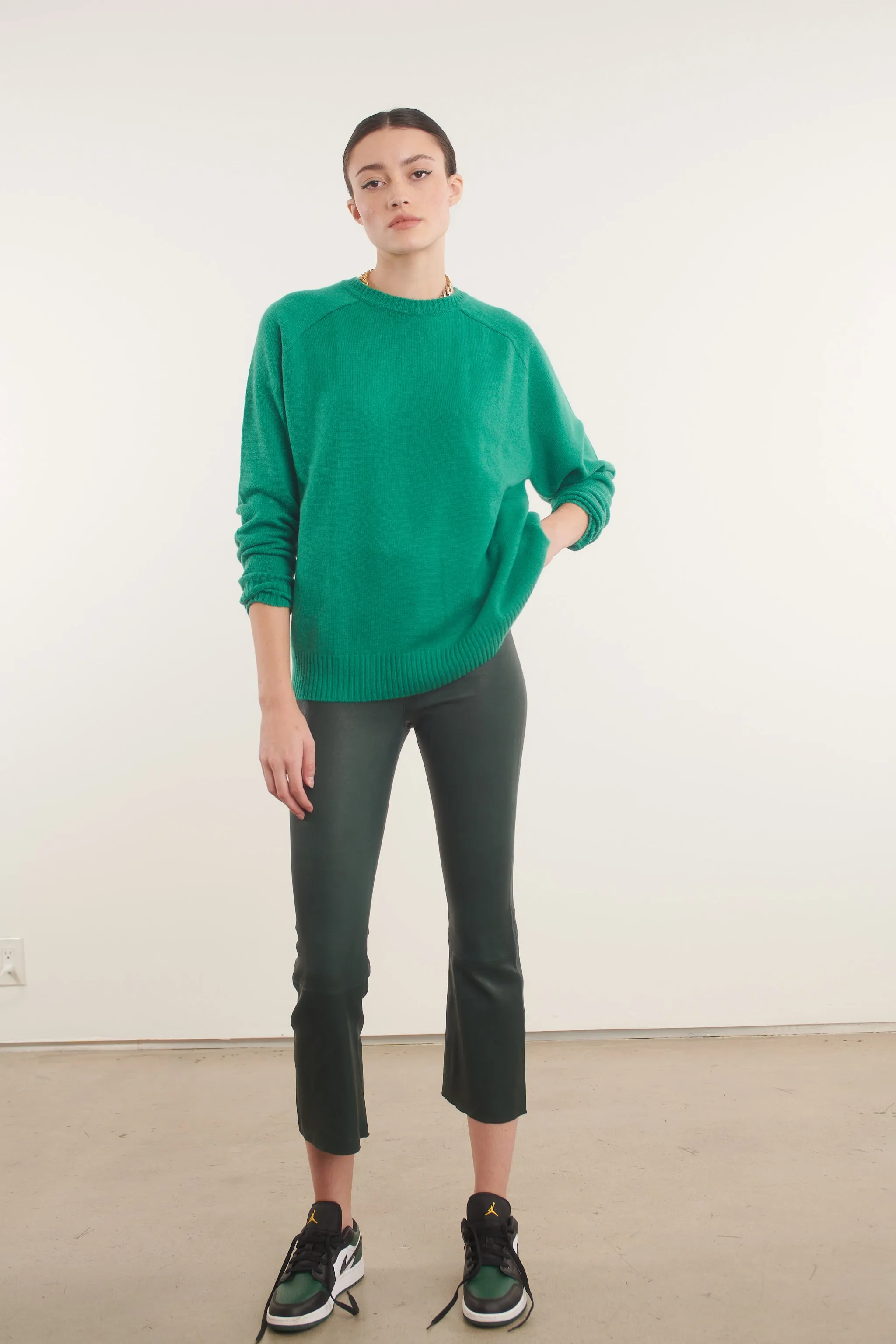 Jade Cashmere Boyfriend Sweater sold by SPRWMN product image thumbnail 3
