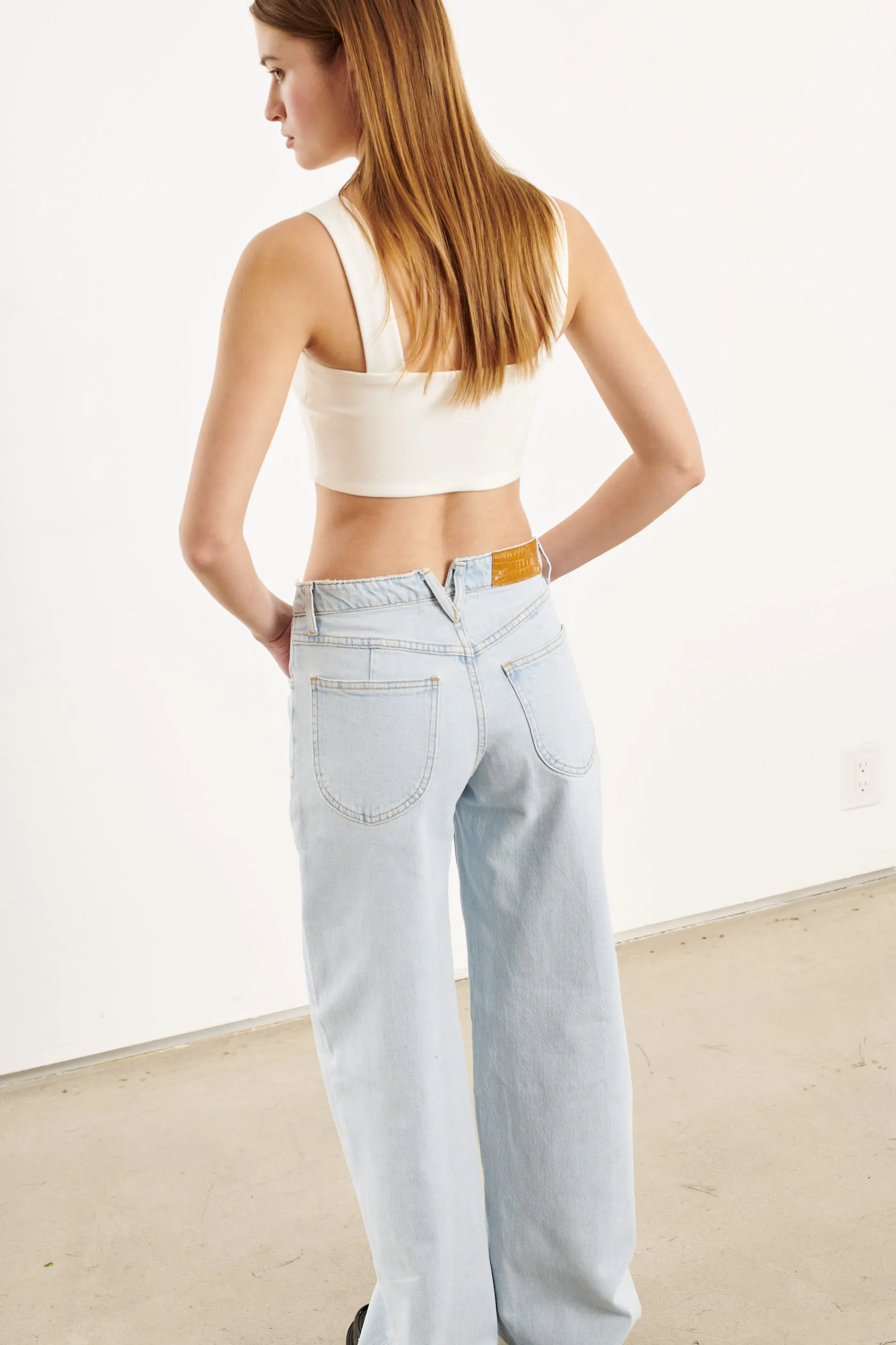 White Micro Tube Top With Straps sold by SPRWMN product image thumbnail 4
