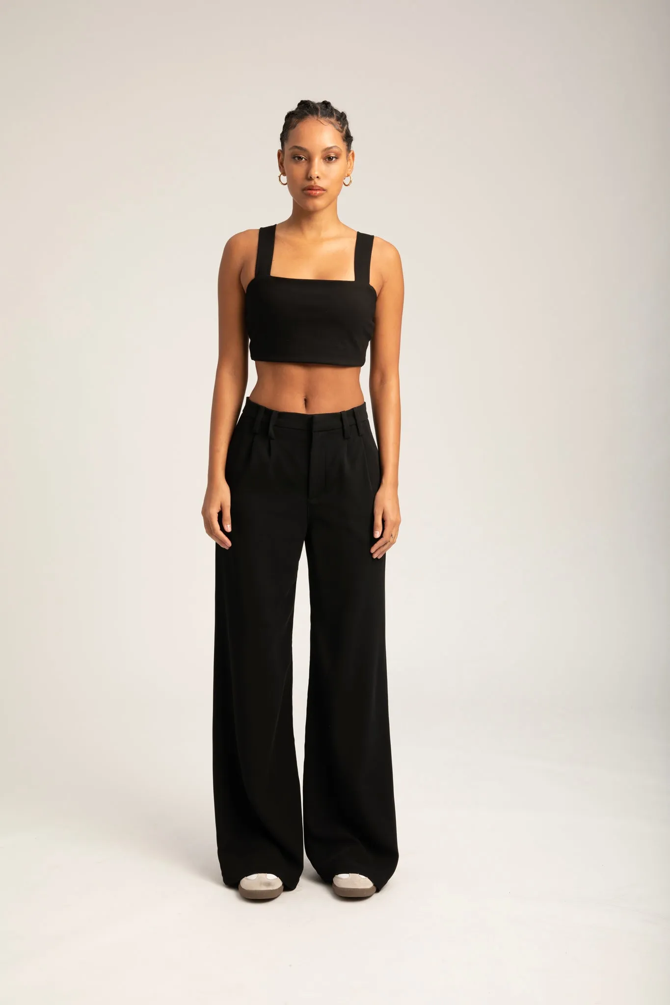Black Micro Tube Top With Straps sold by SPRWMN product image thumbnail 2