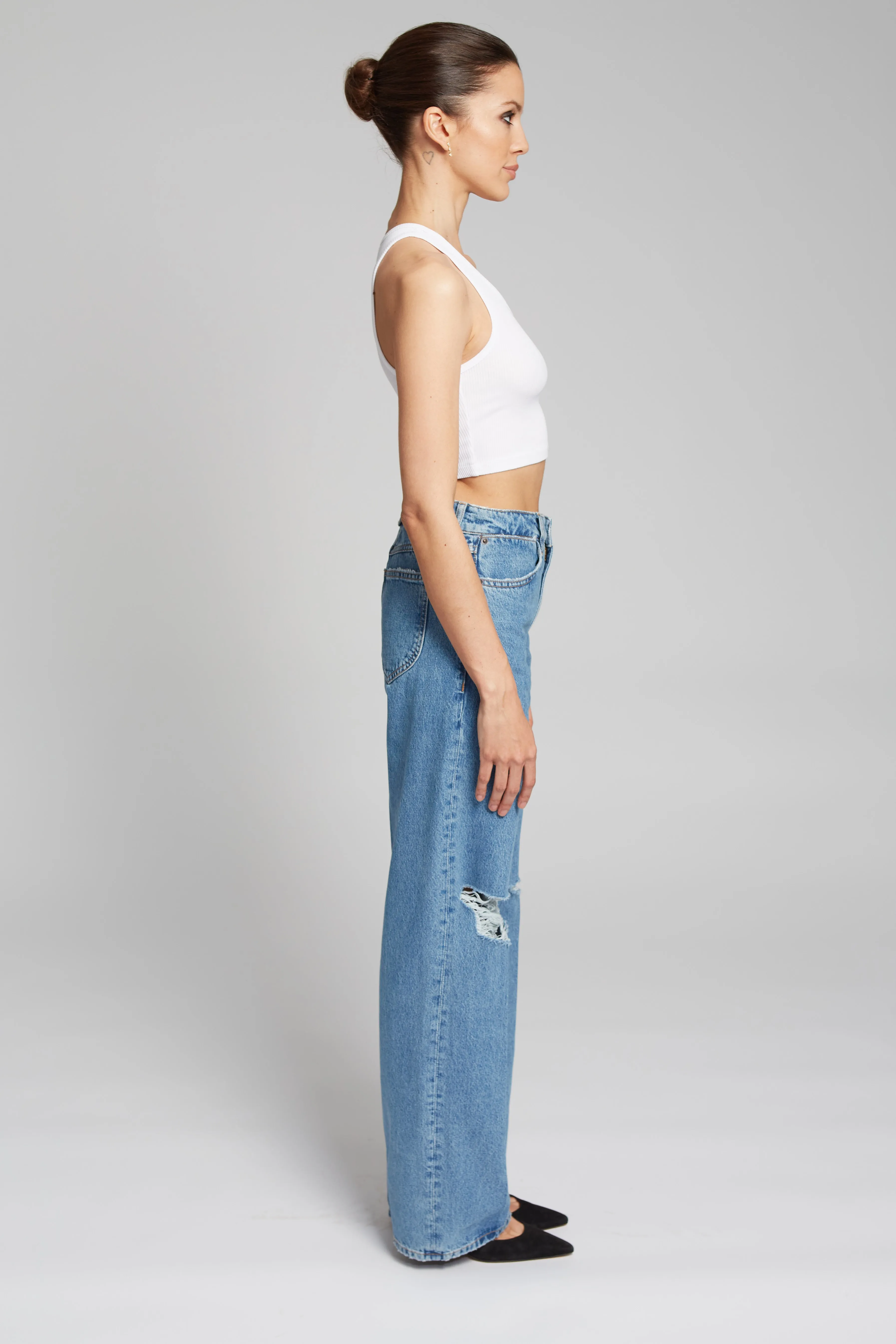 White Rib Cropped Tank sold by SPRWMN product image thumbnail 2