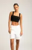 White Poplin Shorts sold by SPRWMN
