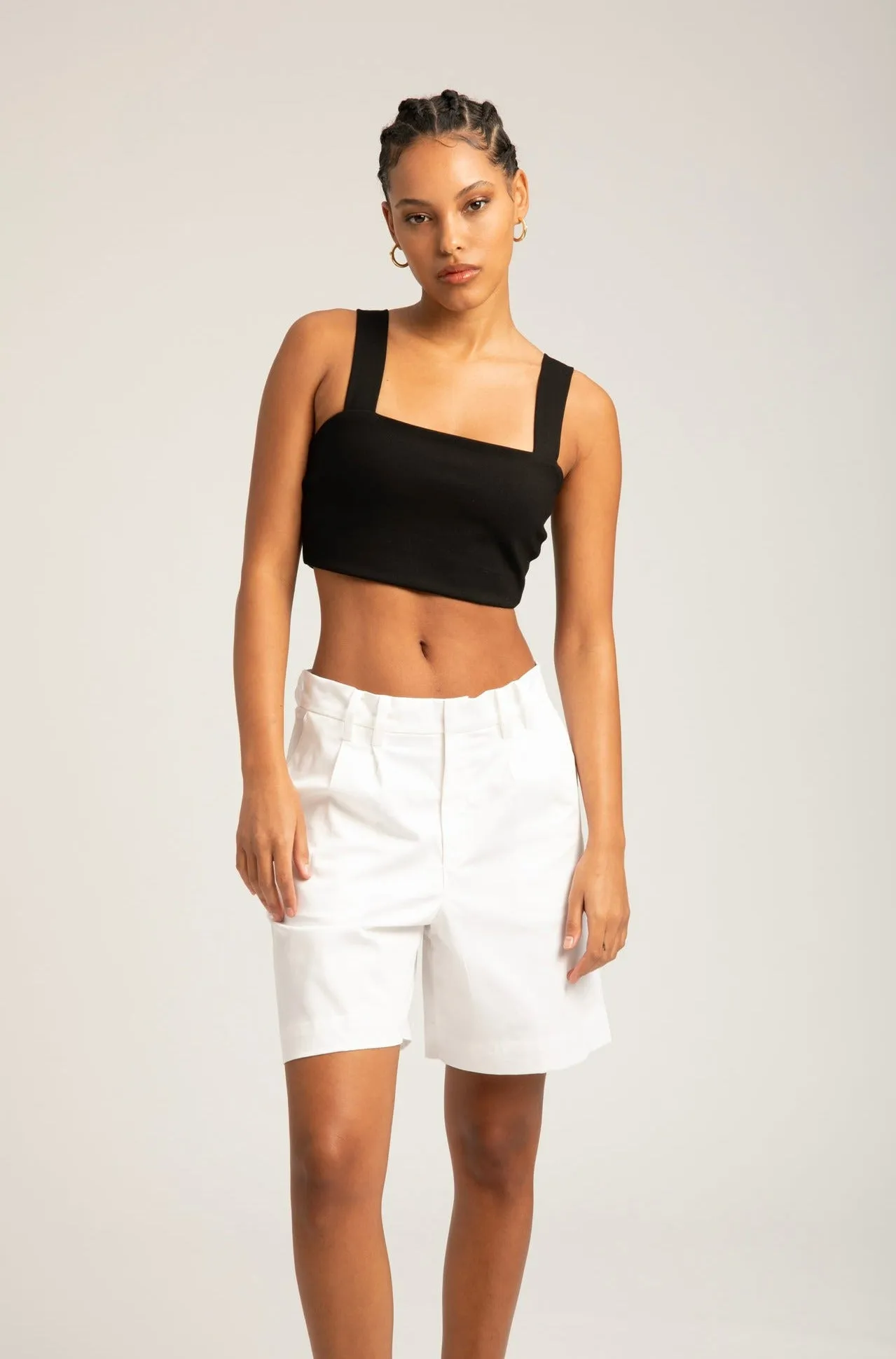 White Poplin Shorts sold by SPRWMN product image thumbnail 2