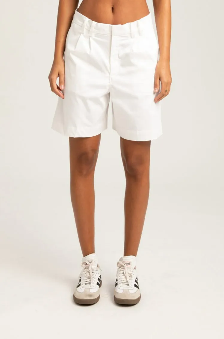 White Poplin Shorts sold by SPRWMN product image thumbnail 4