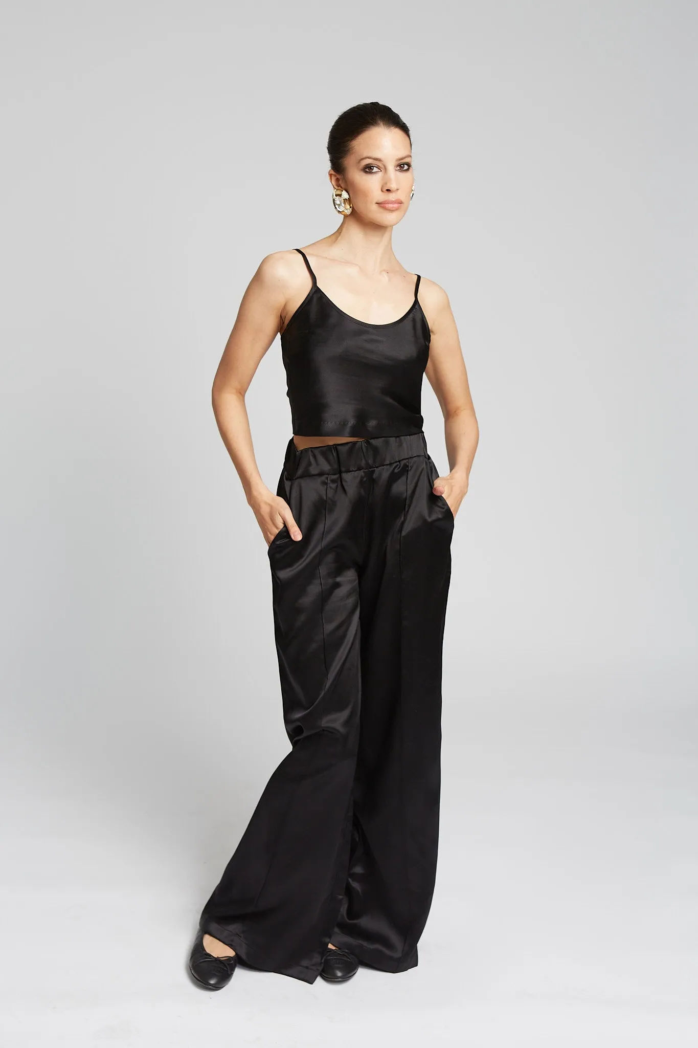 Cropped Silk Cami sold by SPRWMN product image thumbnail 2