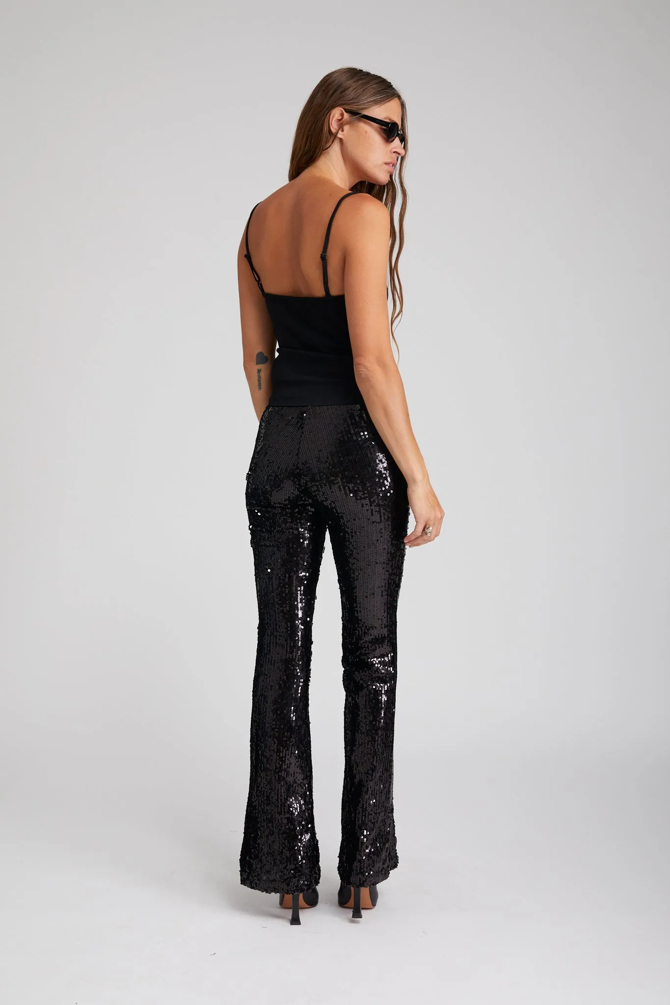 Sequin Micro Flare Pant sold by SPRWMN product image thumbnail 3
