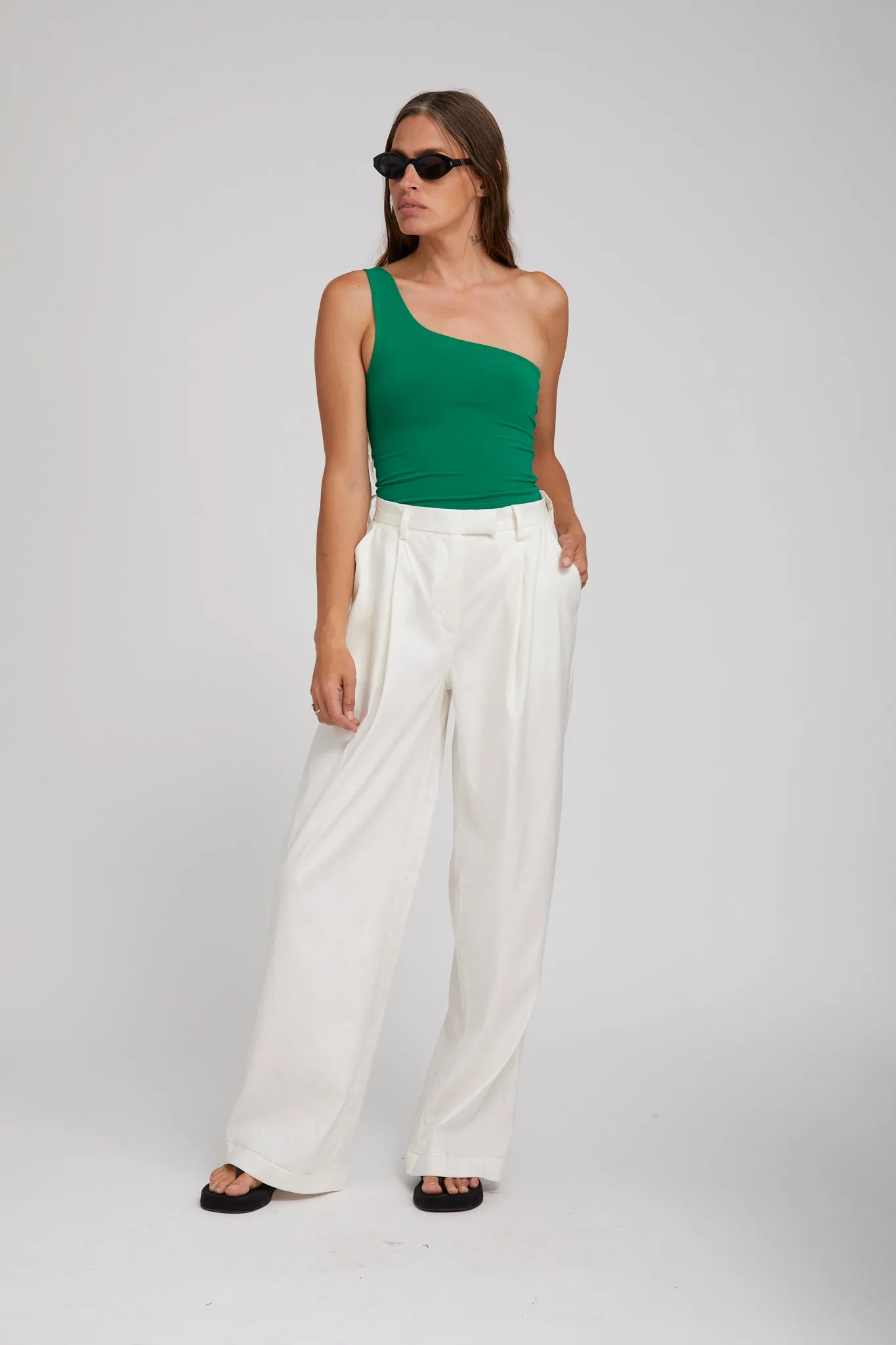 City One Shoulder Top sold by SPRWMN