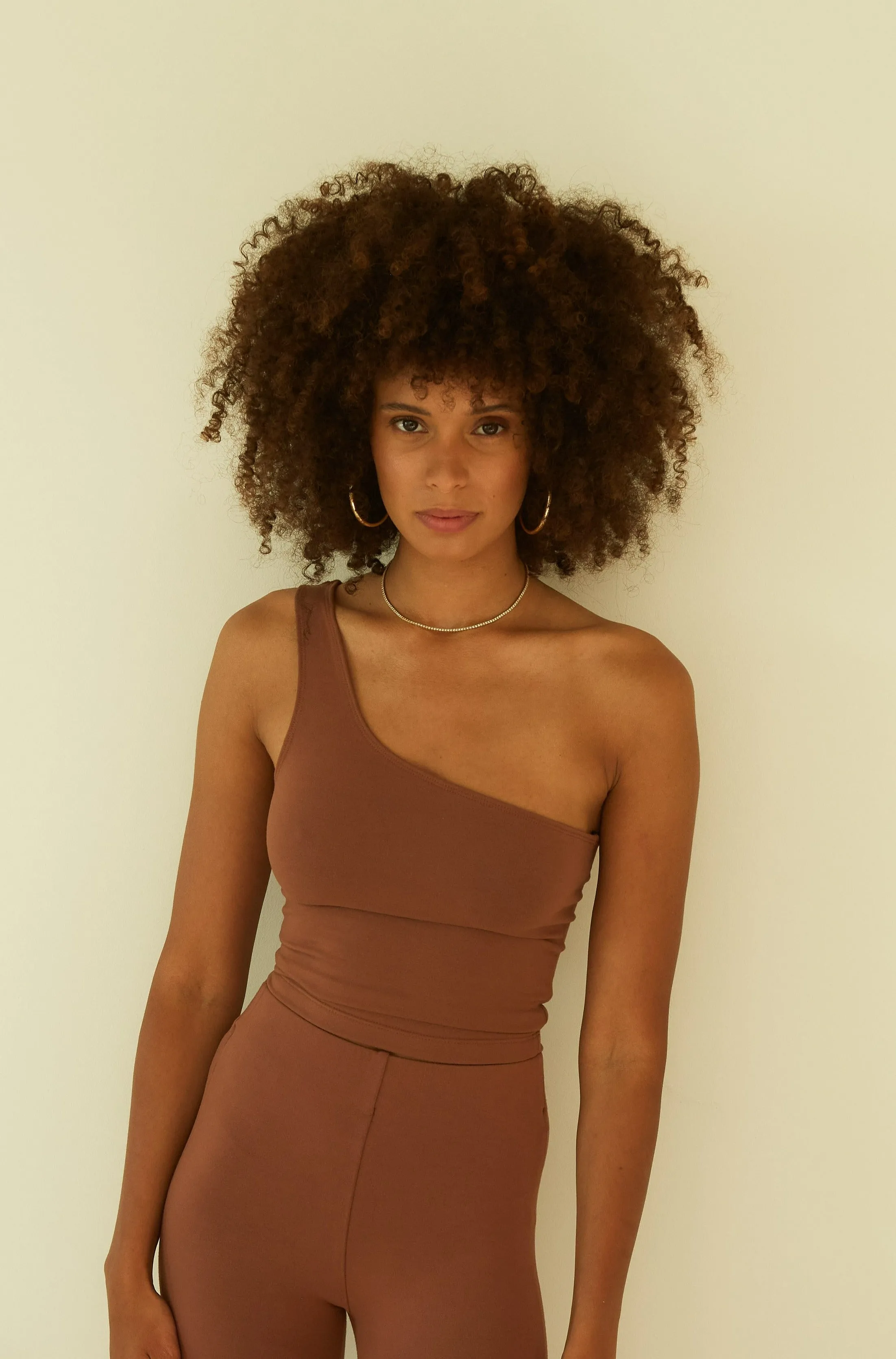 Cinnamon City Jersey One Shoulder Top sold by SPRWMN product image thumbnail 3