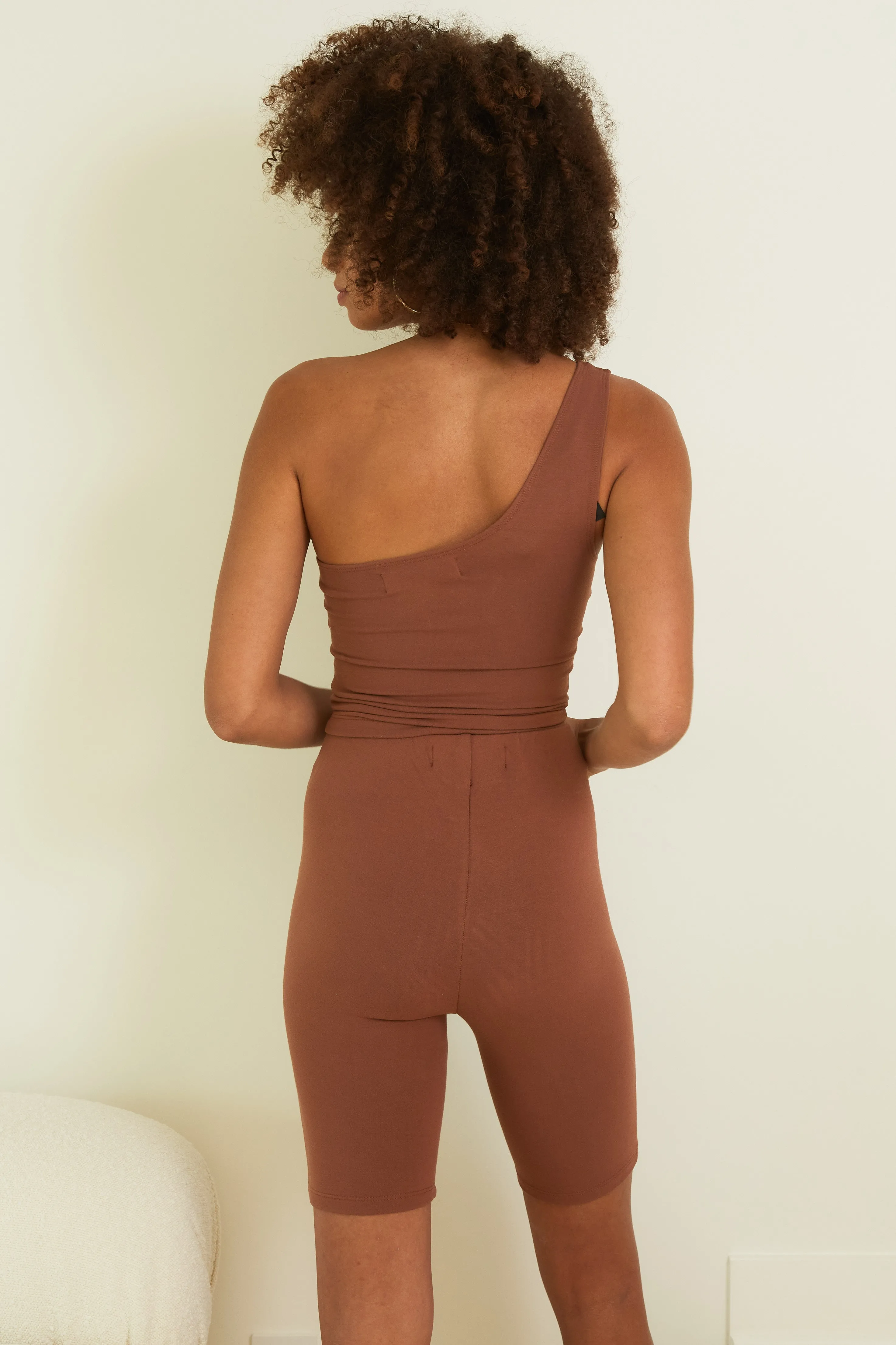 Cinnamon City Jersey One Shoulder Top sold by SPRWMN product image thumbnail 5