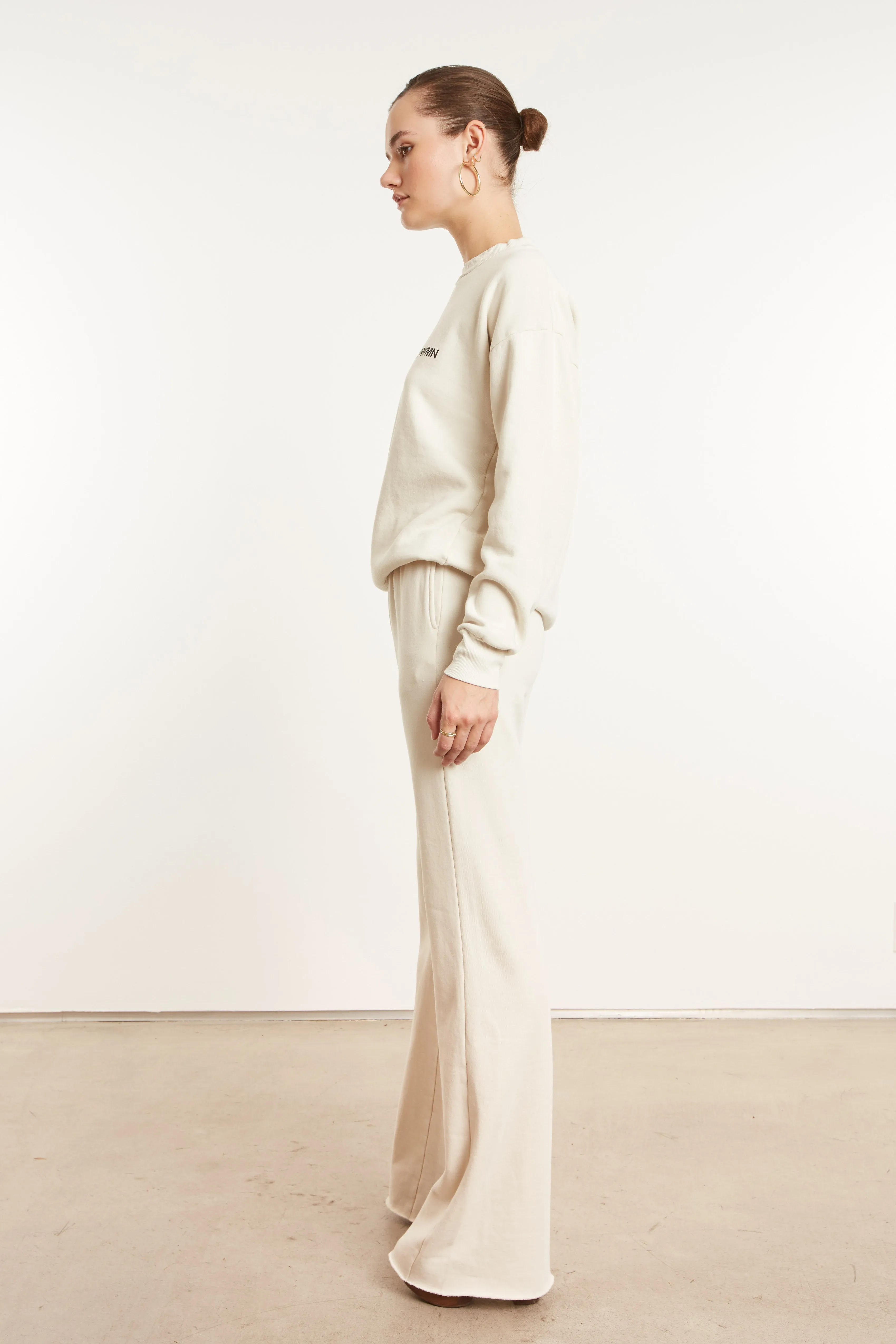 Vintage White Fleece Straight Leg Sweatpants sold by SPRWMN product image thumbnail 5