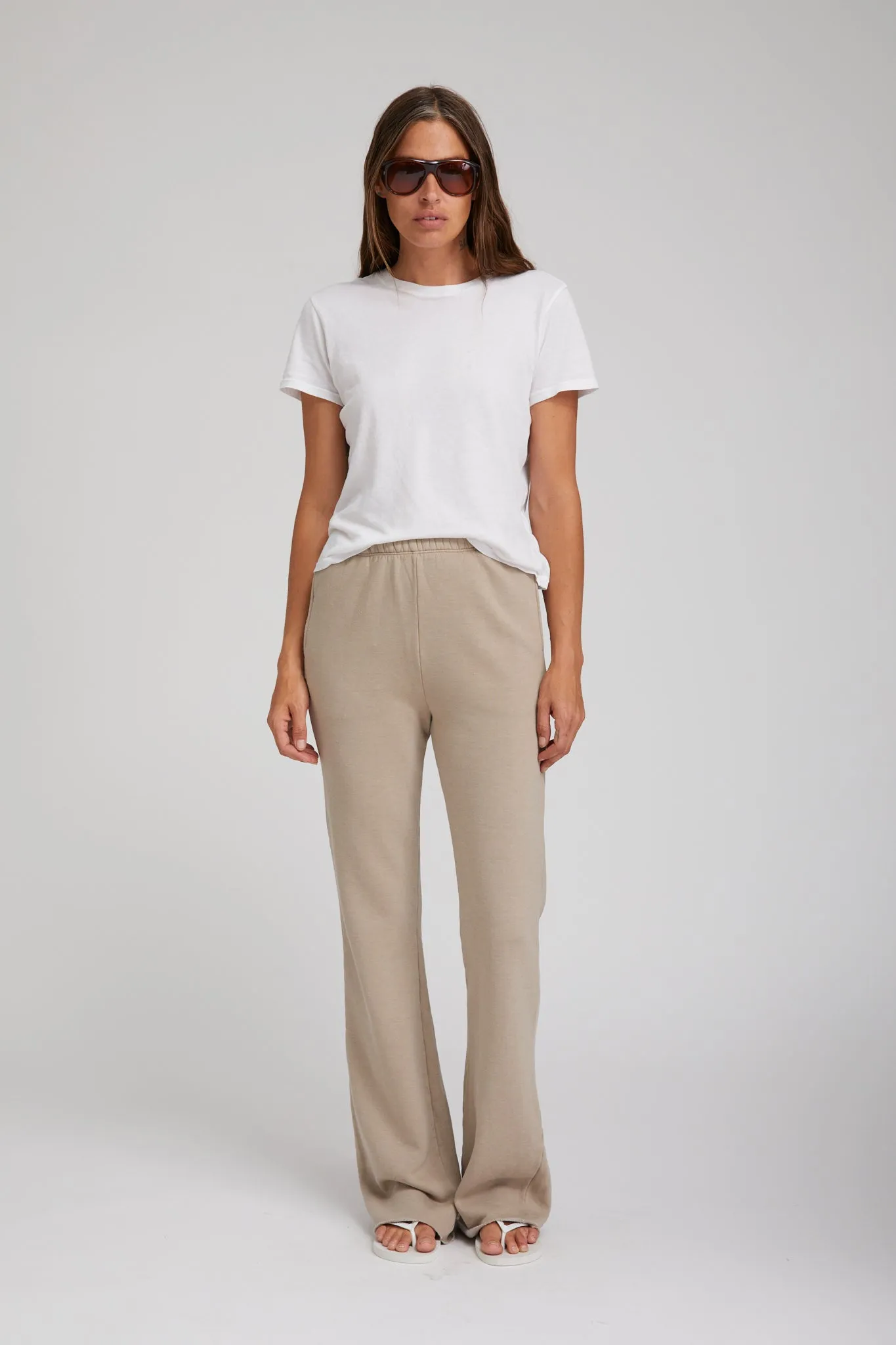 Light Khaki Straight Leg Sweatpants sold by SPRWMN
