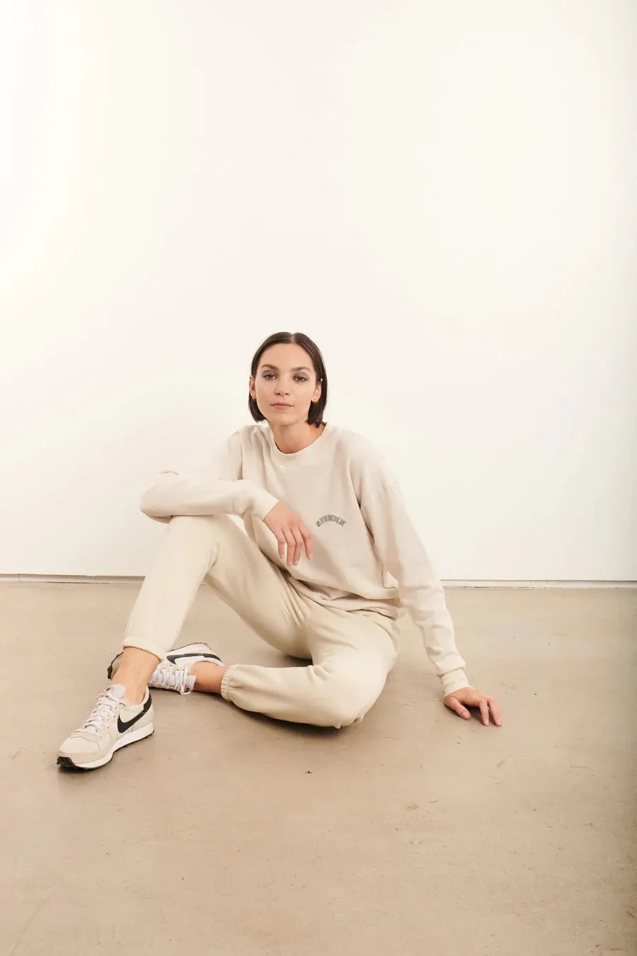 Vintage White College Logo Sweatpants sold by SPRWMN product image thumbnail 3