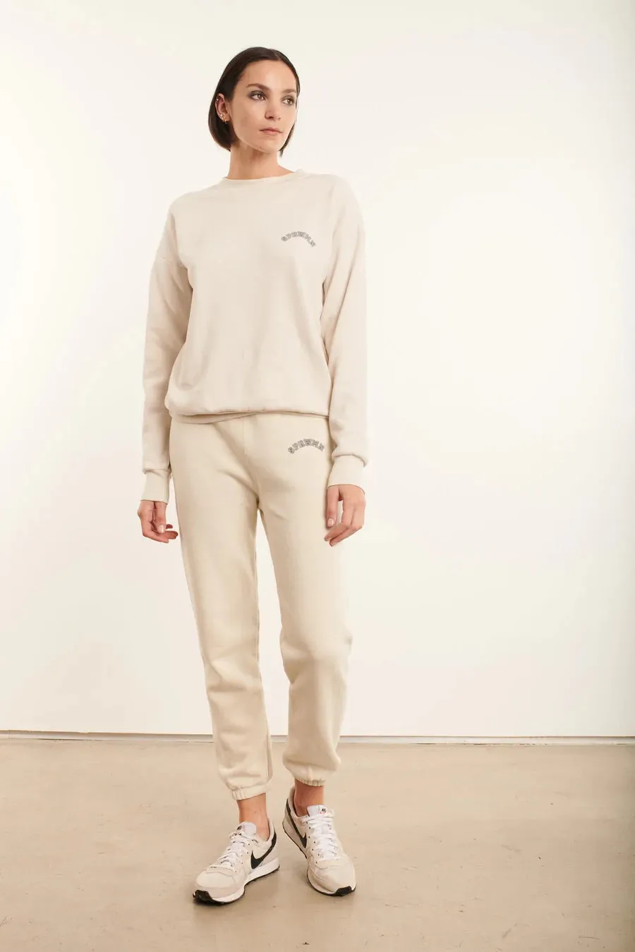 Vintage White College Logo Sweatpants sold by SPRWMN product image thumbnail 2