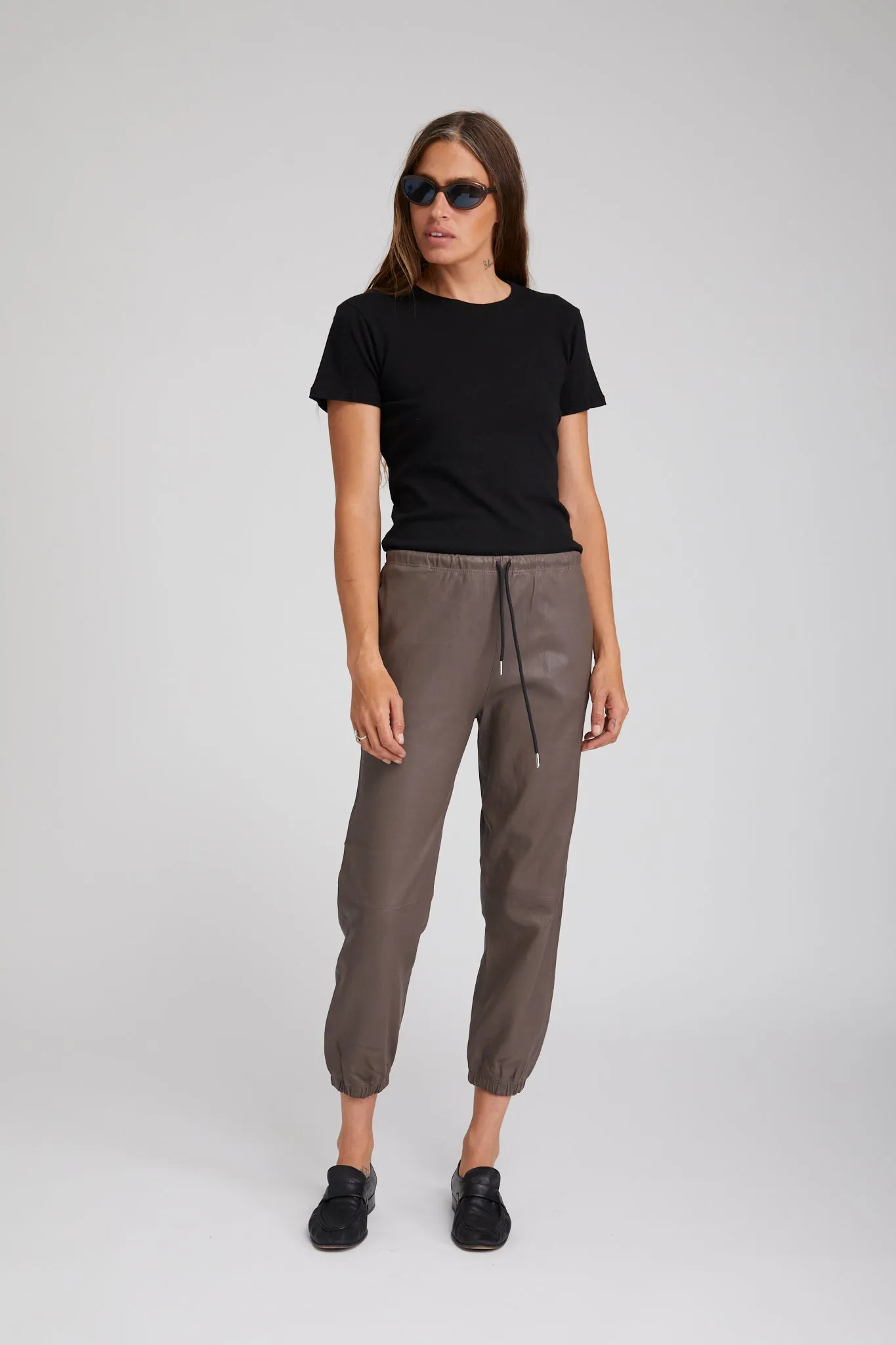 Grey Leather Sweatpants sold by SPRWMN product image thumbnail 2