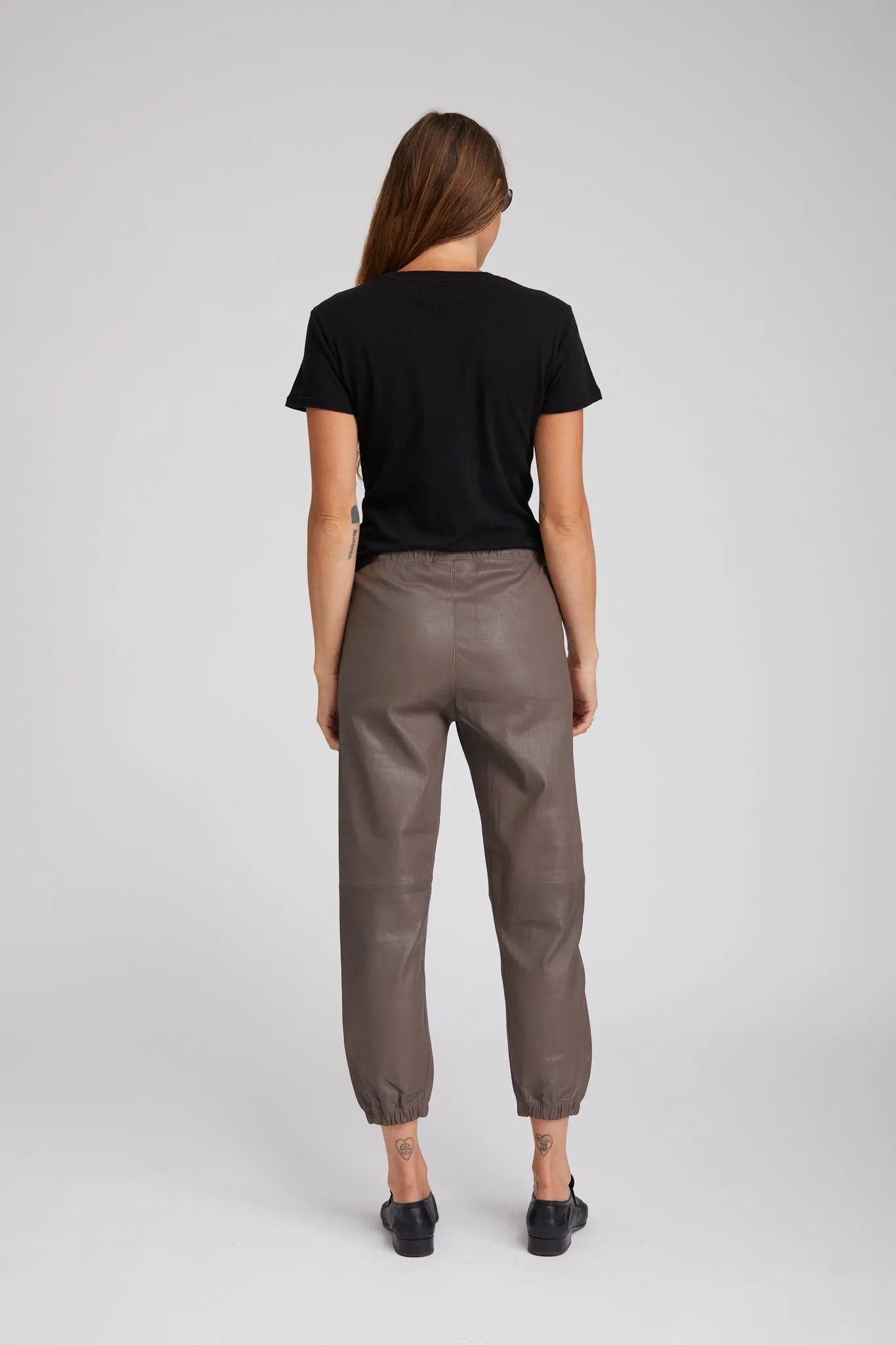 Grey Leather Sweatpants sold by SPRWMN product image thumbnail 3