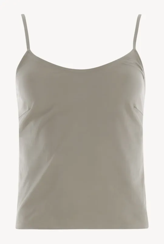 Sable Crepe Scoop Neck Cami made by SPRWMN
