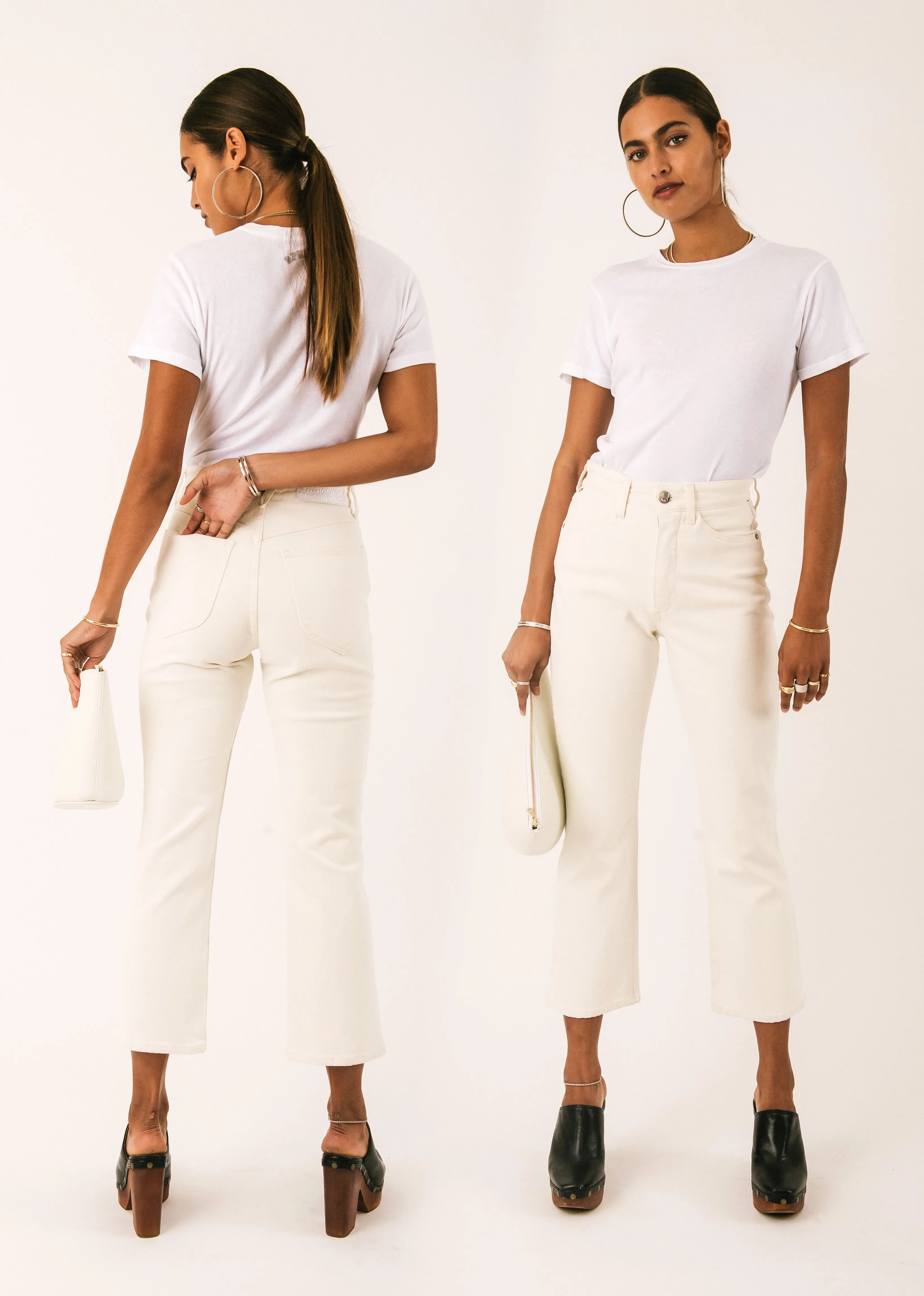 Earhart Crop Flare Denim sold by SPRWMN product image thumbnail 2