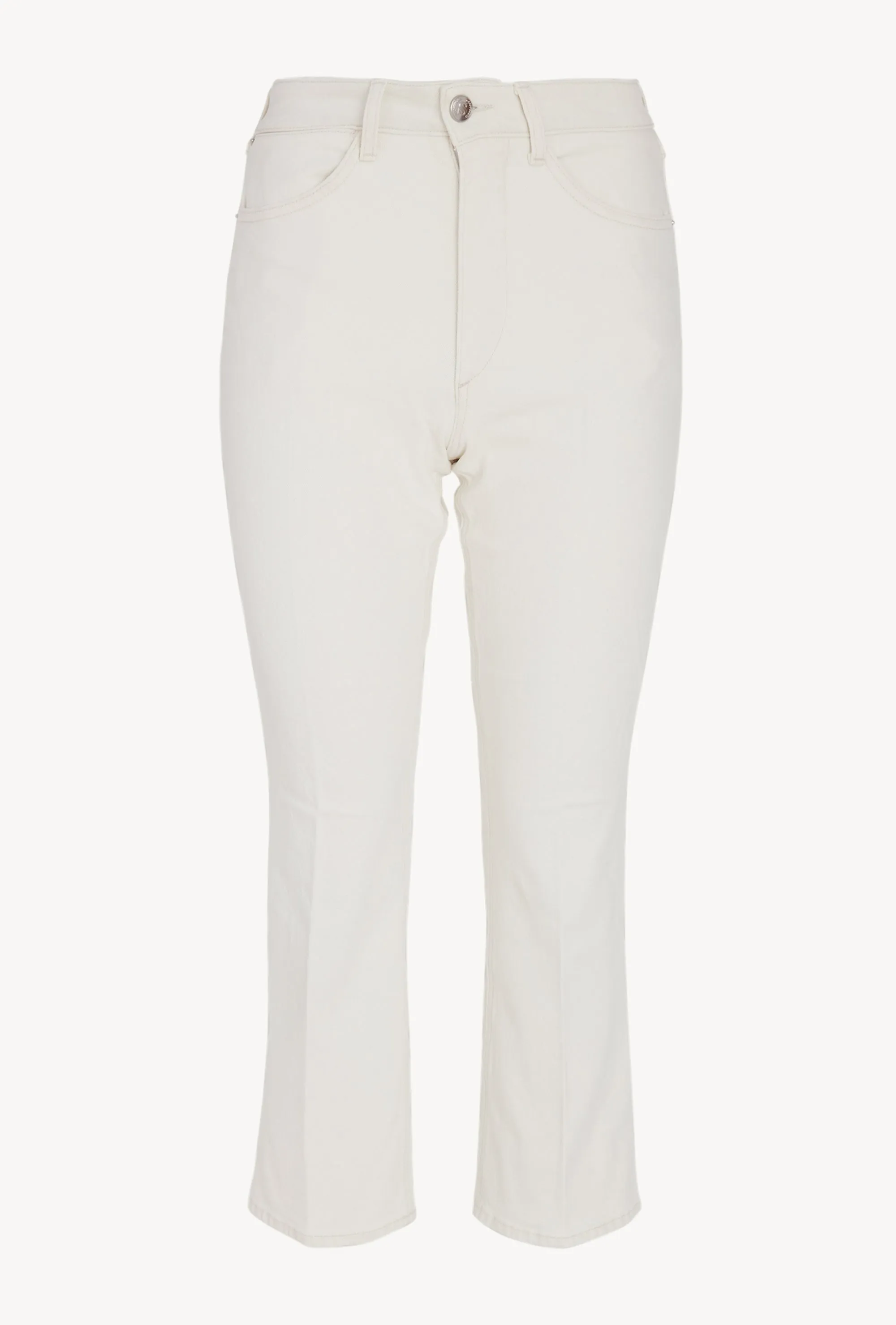 Earhart Crop Flare Denim sold by SPRWMN