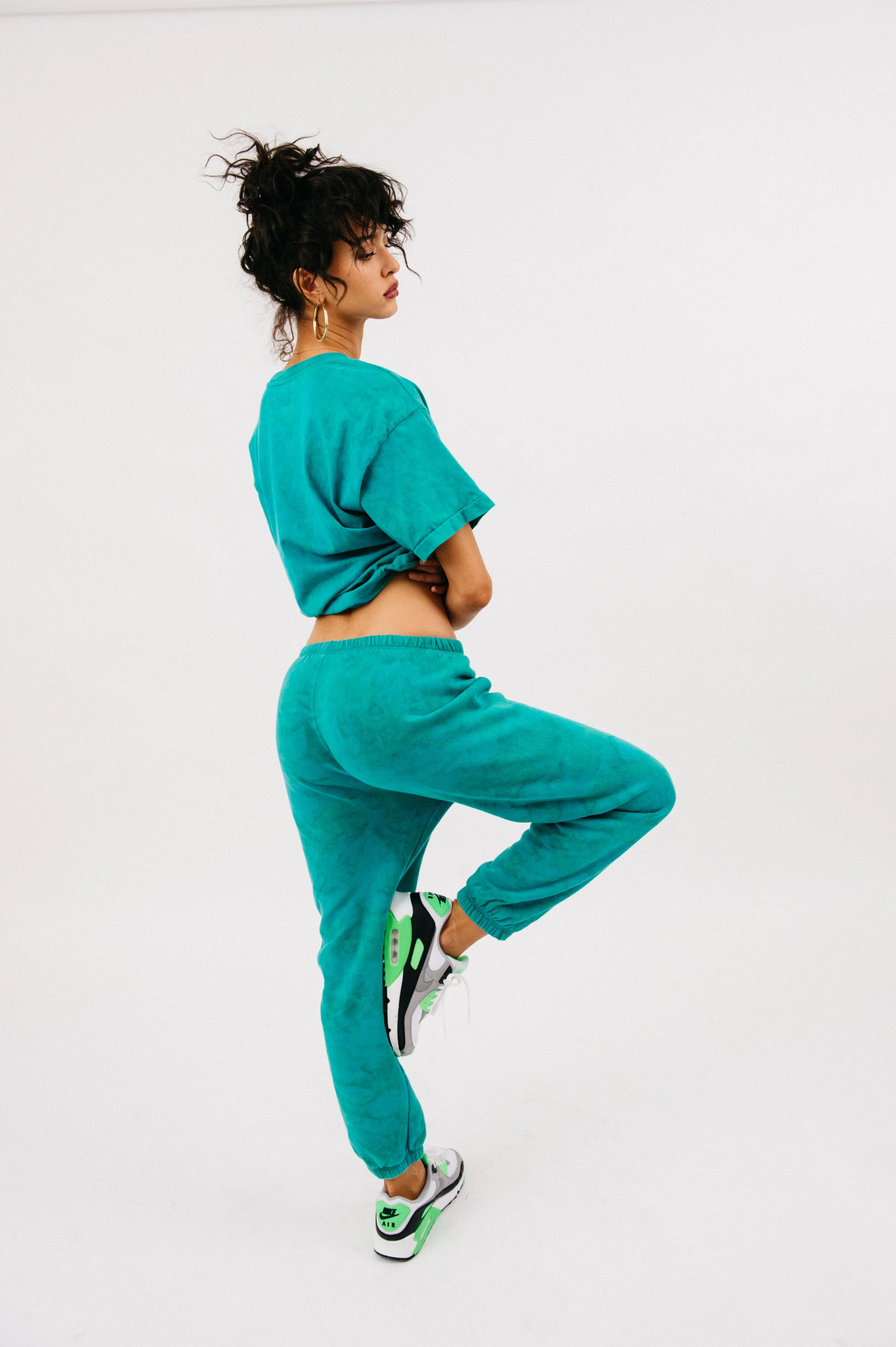 Kelp Marble Cotton Oversized Logo Tee sold by SPRWMN product image thumbnail 4