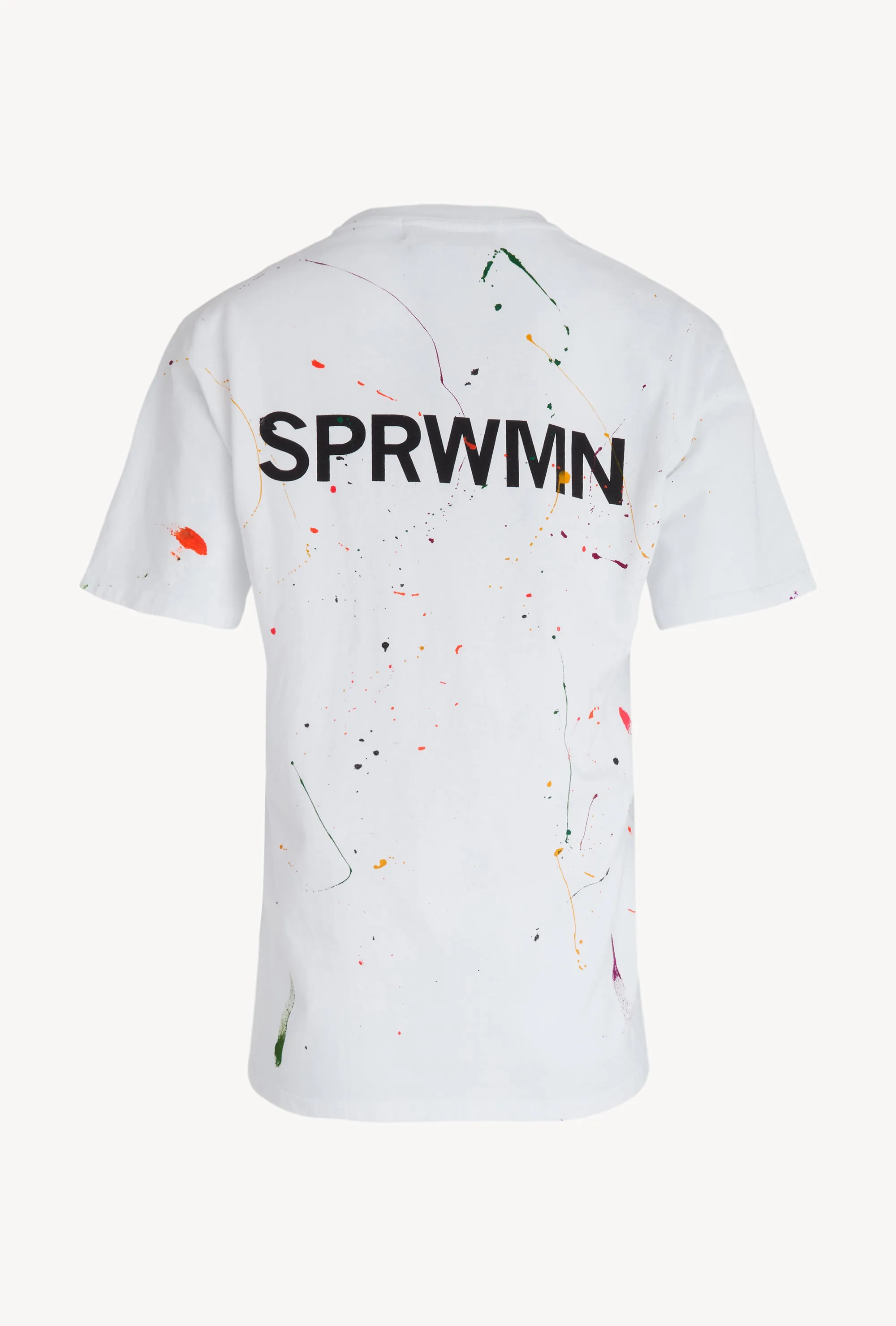 White Paint Splatter Logo Tee sold by SPRWMN product image thumbnail 2