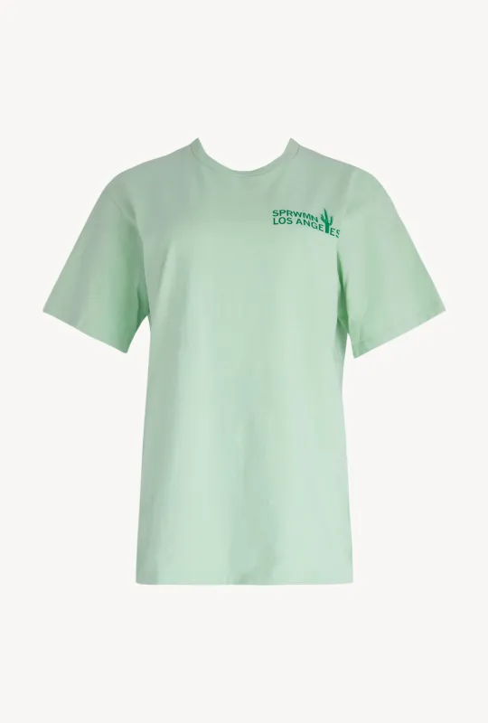 Mint Cotton Logo Tee made by SPRWMN