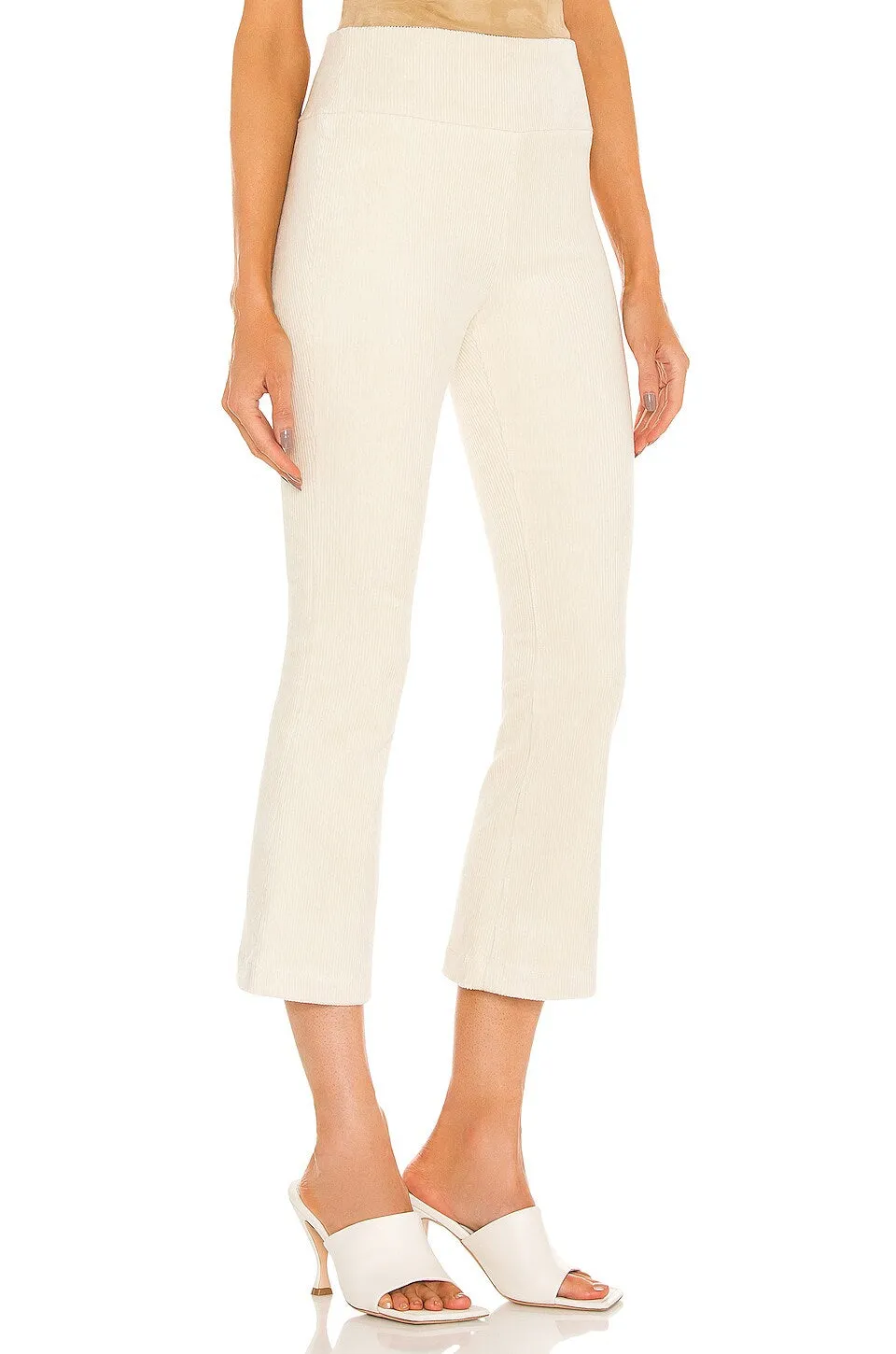 Vintage White Corduroy Crop Flare Pants sold by SPRWMN product image thumbnail 2