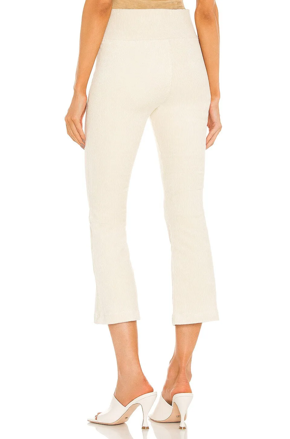 Vintage White Corduroy Crop Flare Pants sold by SPRWMN product image thumbnail 3